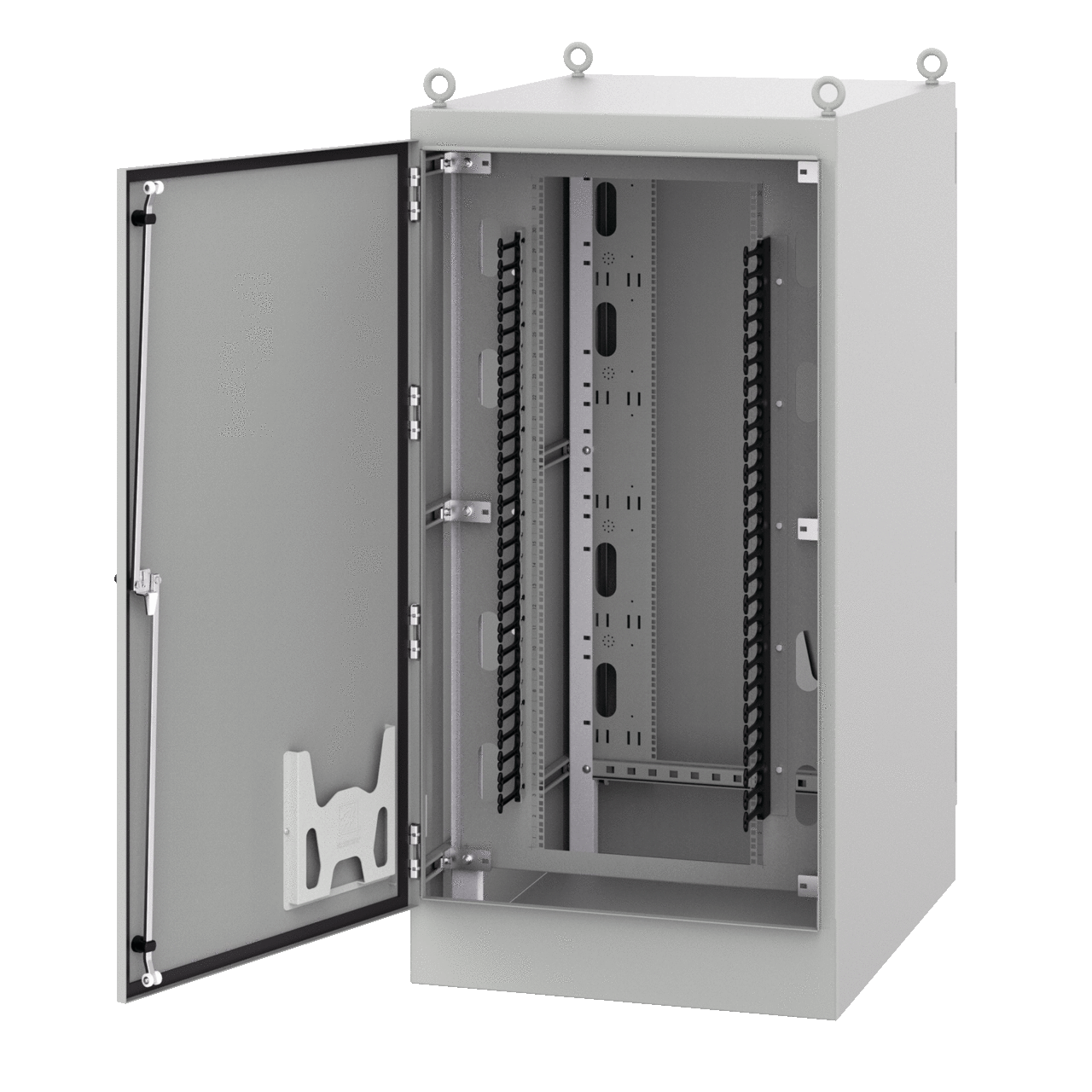 D722436SDAAC DSFS Free Standing Dual Access Cabinet, 72 in L x 24 in W x 36 in D, NEMA 12 NEMA Rating, Steel