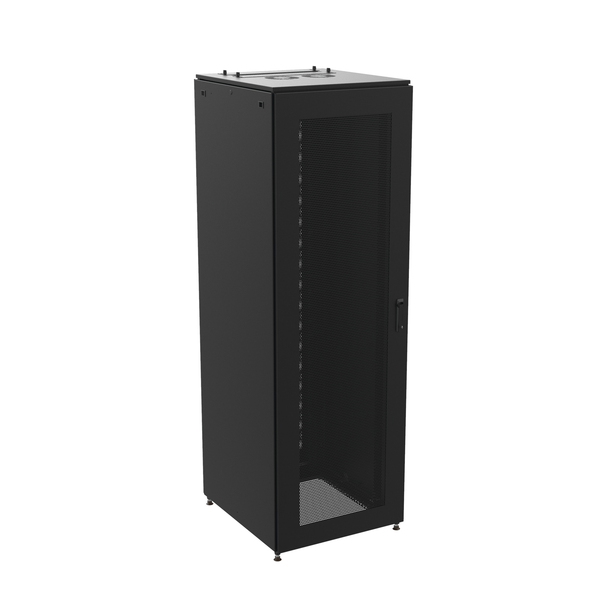 PS1S23612B ProLine S1 Standard Perforated Door Server Cabinet, 2313 mm L x 606 mm W x 1198 mm D, NEMA 1 Rating, Mild Steel