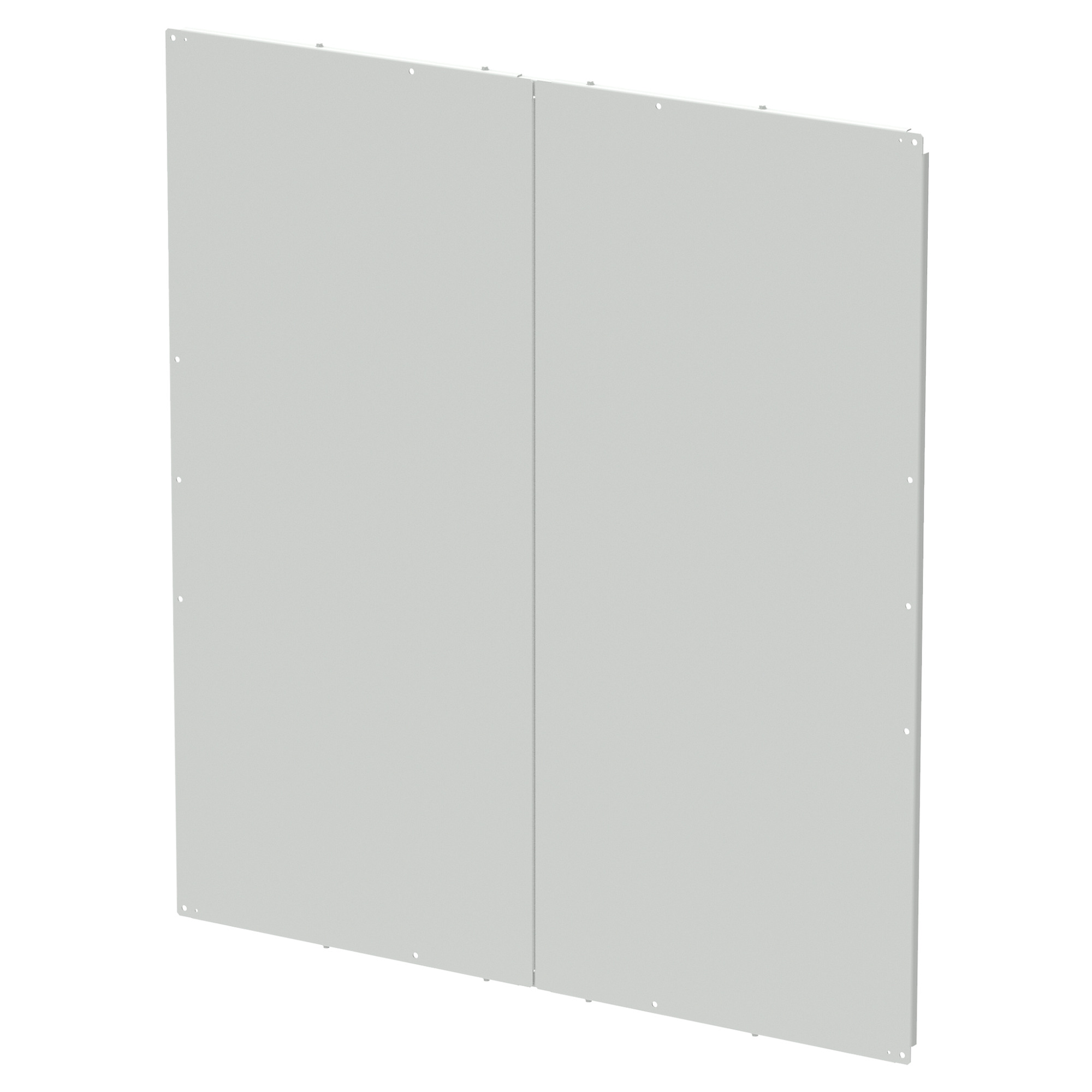 A84PM78B Panel, 72 in W x 72 in H, Mild Steel, White