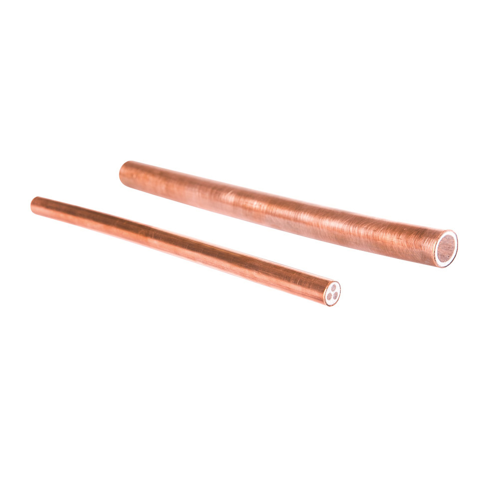 2/12-402 System 1850 Mineral Insulated Wiring Cable, 600 V AC, (2) 12 AWG Solid Conductor, 788 ft L