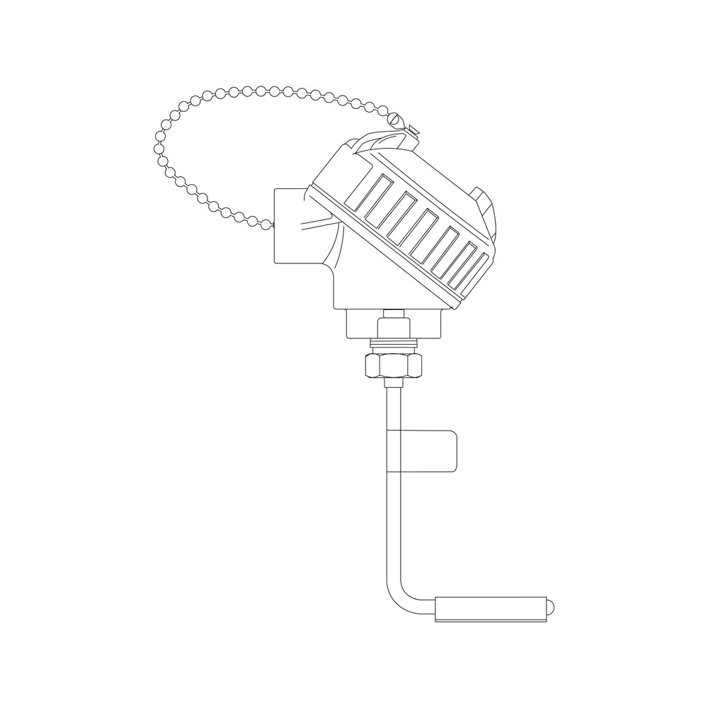 RTD7AL Temperature Sensor, -100 to 900 deg F, +/-1 deg F
