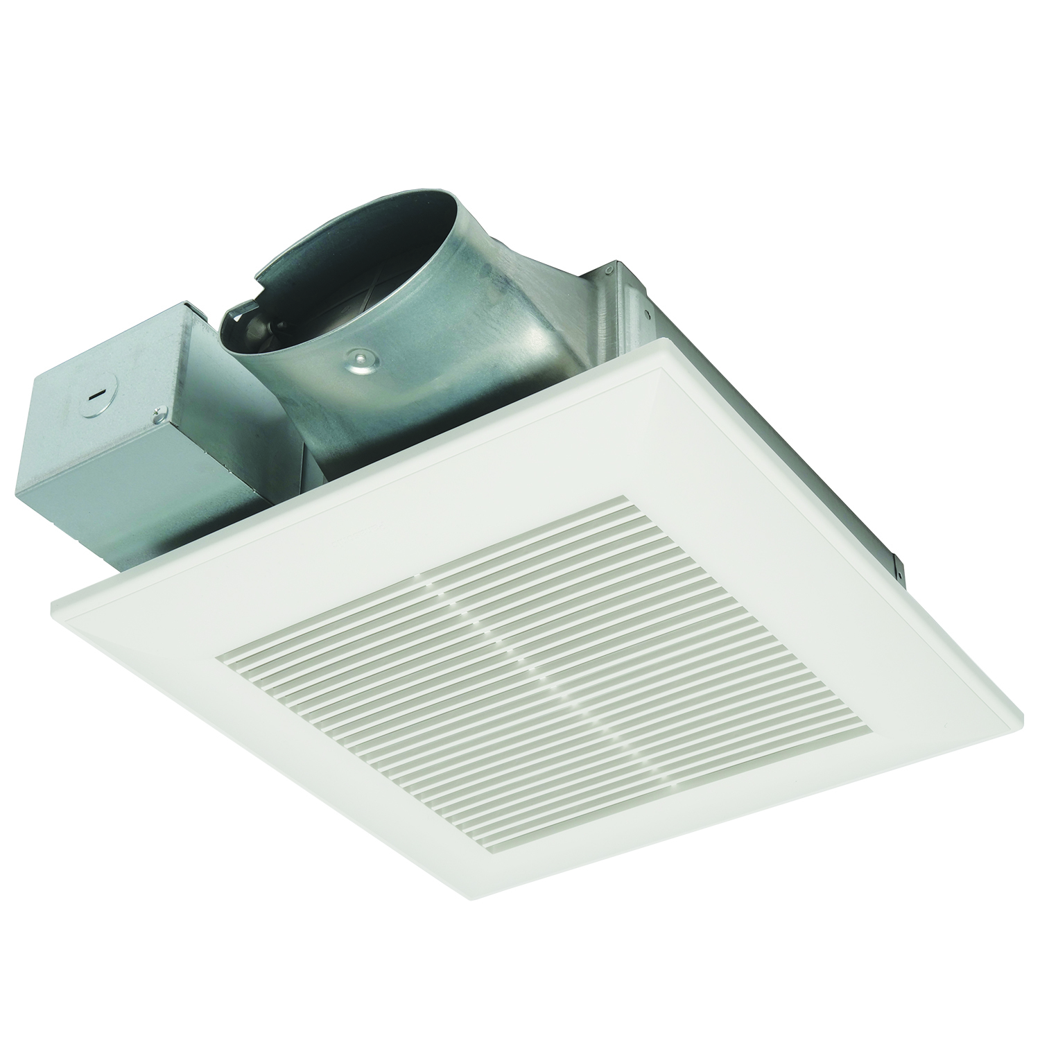 FV-0810VSS1 WhisperValue SmartFlow Ventilation Fan With ECM Motor, L-Shaped Mounting Bracket, 50/70/80/100/110 cfm Flow Rate, 4 in Dia Duct, 4.5/8.5/12.4 W Power Rating, 120 V AC, 0.08/0.13/0.18/10 A, Import