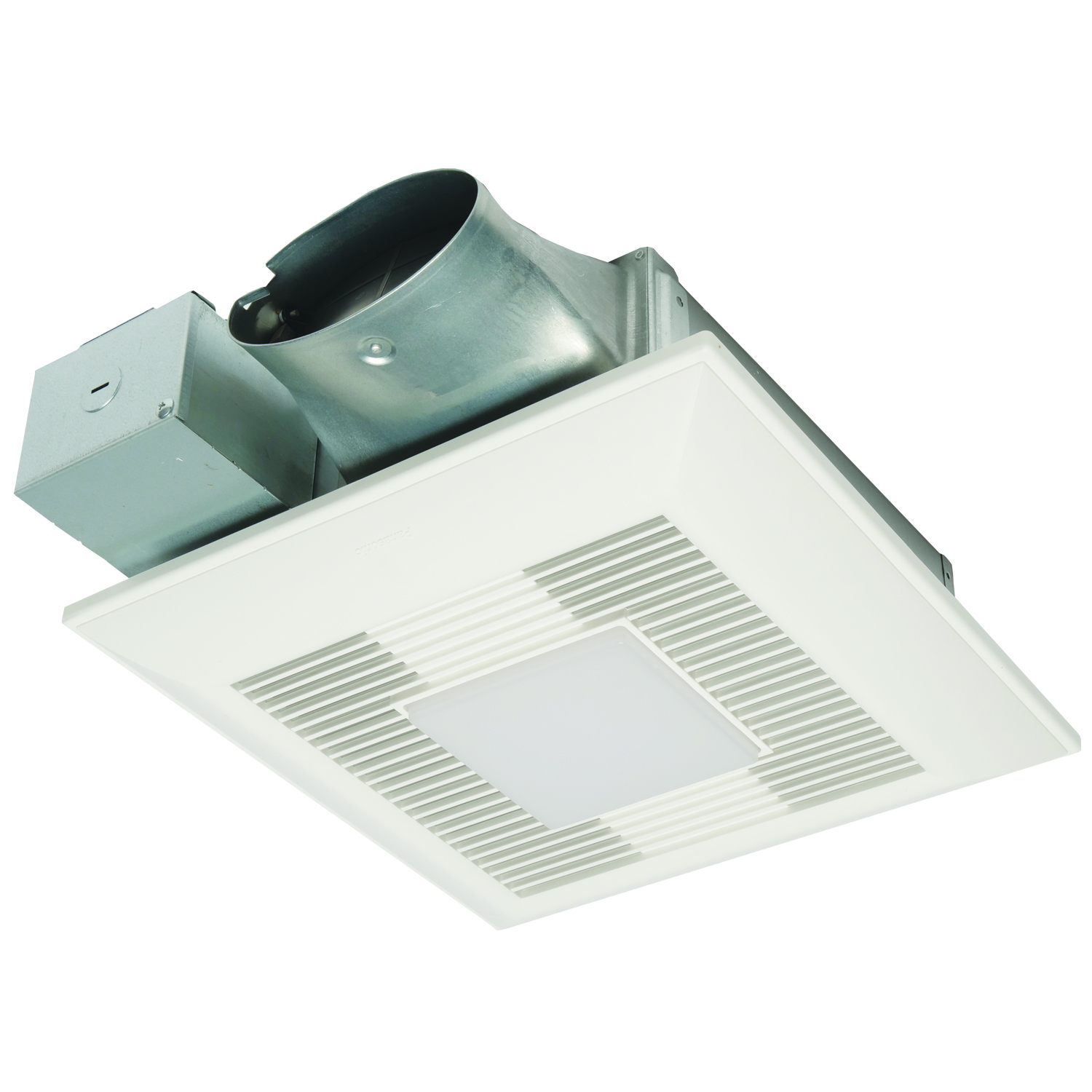 FV-0810VSSL1 WhisperValue Pick-A-Flow Ventilation Fan/Light With ECM Motor, L-Shaped Mounting Bracket, 120 V AC, Steel Housing