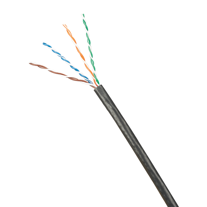 IndustrialNetTM Copper Cable, Cat 5e, 22/1 AWG, U/UTP, Black