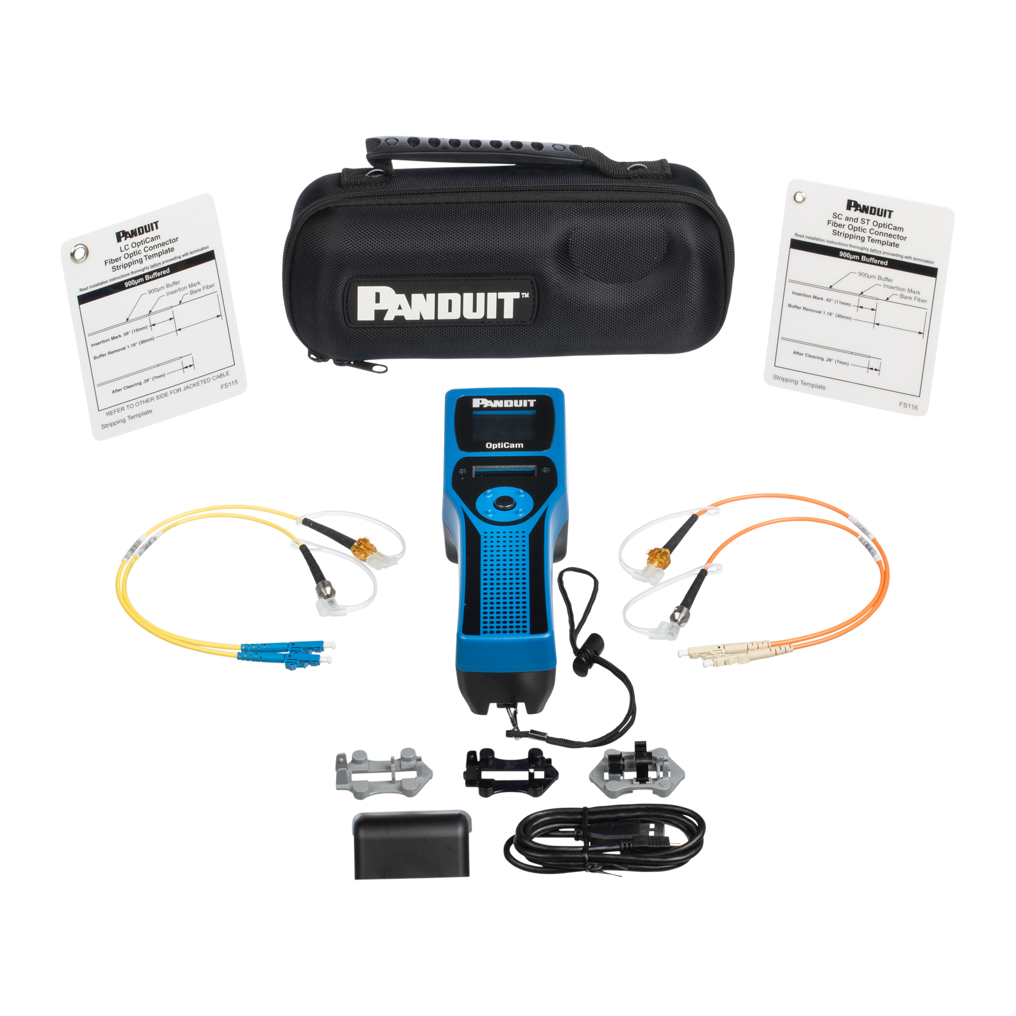 FOCTT2-KIT OptiCam Termination Tool Basics Kit, For Use With SC2 Pre-Polished Fiber Optic Connectors