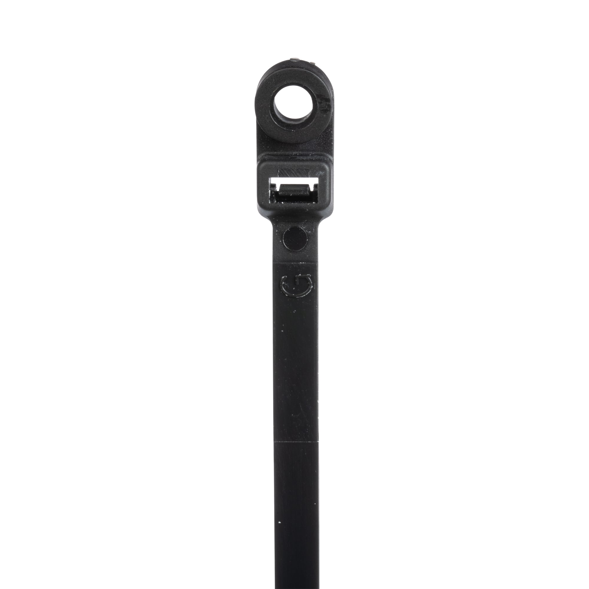 SC15-120-S25-L0 StrongHold SC Series Weather-Resistant Plenum Rated Straight Tip Light Heavy Cable Tie, 14.96 in L x 0.3 in W x 0.08 in THK, Nylon 6.6, Black