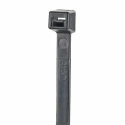 S40-175-L0 StrongHold S Series Weather-Resistant Plenum Rated Straight Tip Heavy Cable Tie, 40.16 in L x 0.35 in W x 0.071 in THK, Nylon 6.6, Black