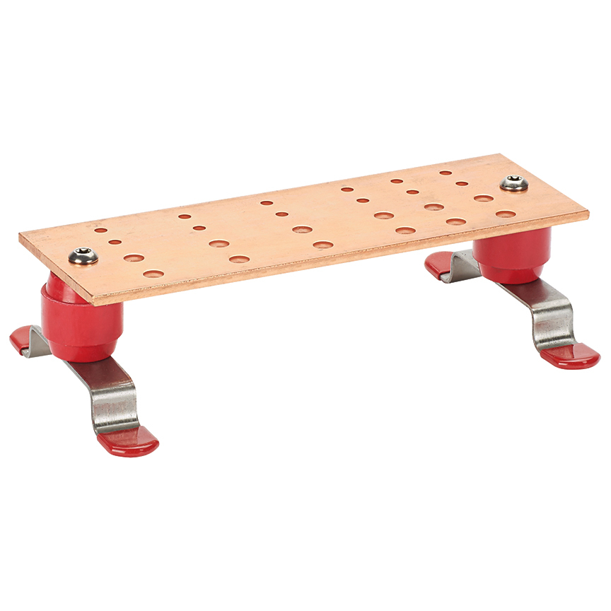GB4A0606I Grounding Busbar, 12 in L x 4 in W, Copper