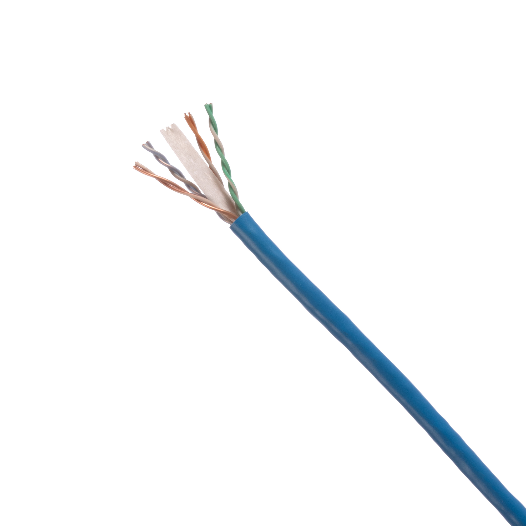 PUP6C04IG-ULP Cat 6 CMP Low Smoke Flame Retardant Plenum Copper Cable, Carton Packaging, 80 V AC, (8) Conductors 23 AWG Conductor U/UTP Solid Copper Conductor, 1000 ft L