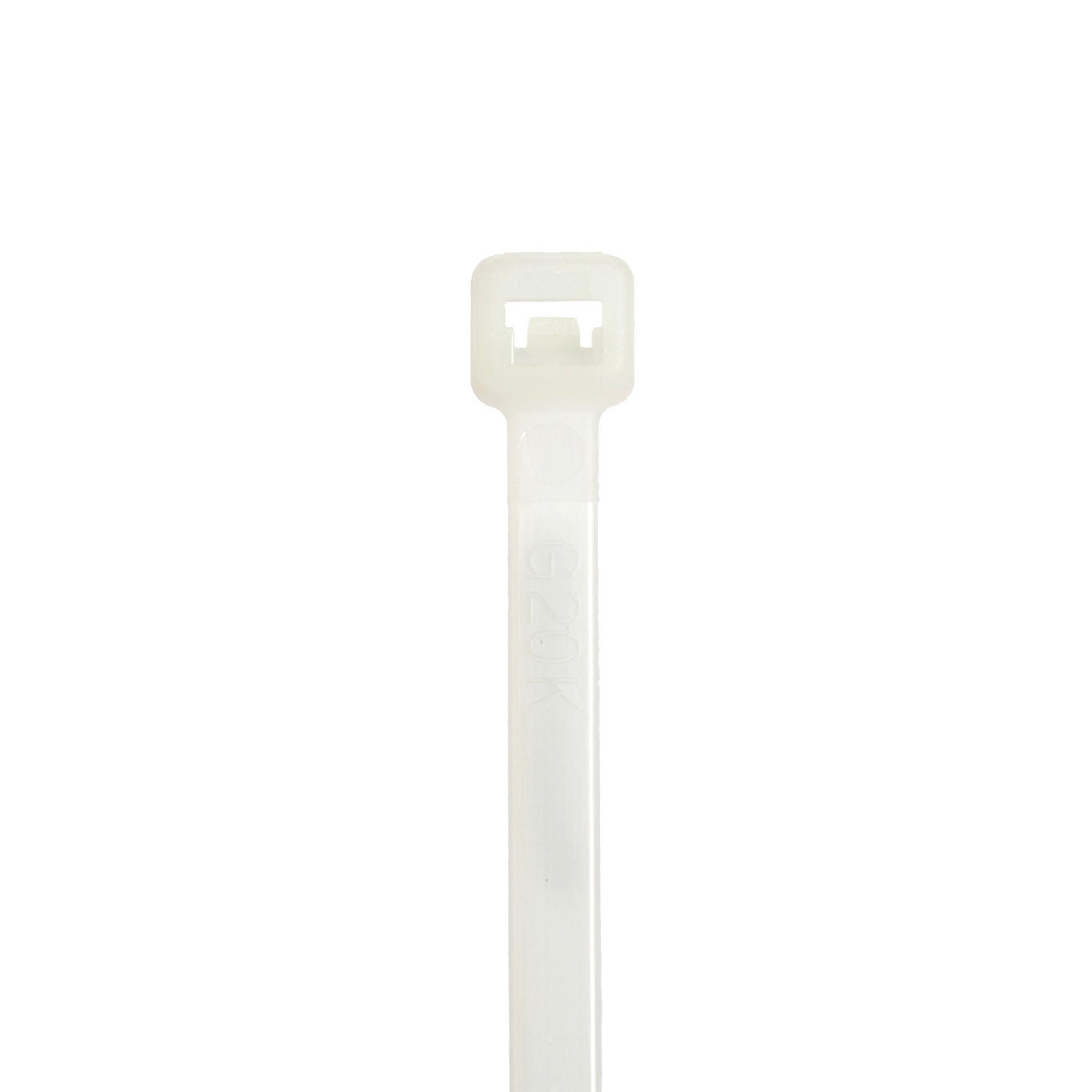 StrongHold S6-40-M Cable Tie, Natural, PA 6.6, 40lb Min Loop Tensile, 5.51"
