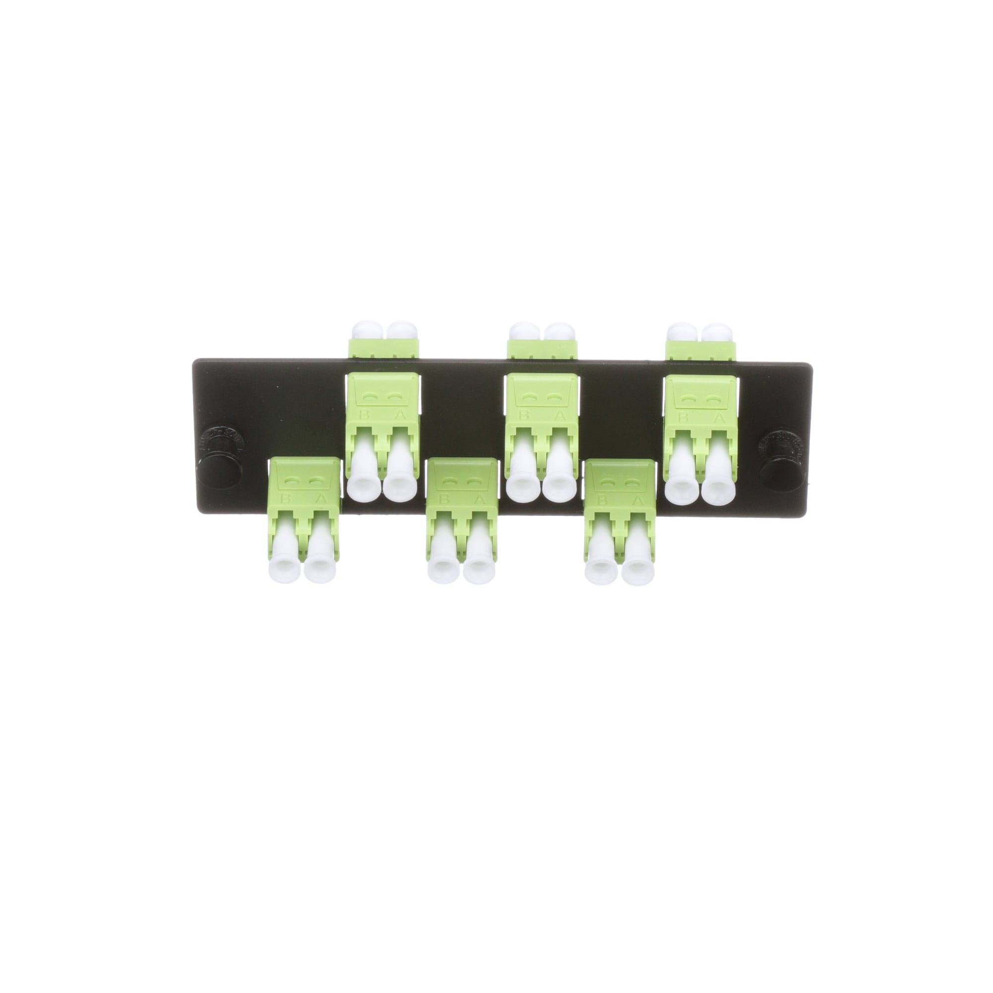 FAP6WWDLCZ Signature Core OptiCom 6-Port Duplex Fiber Adapter Panel With (6) Adapters, LC End A,) OM5 Multi-Mode Fiber