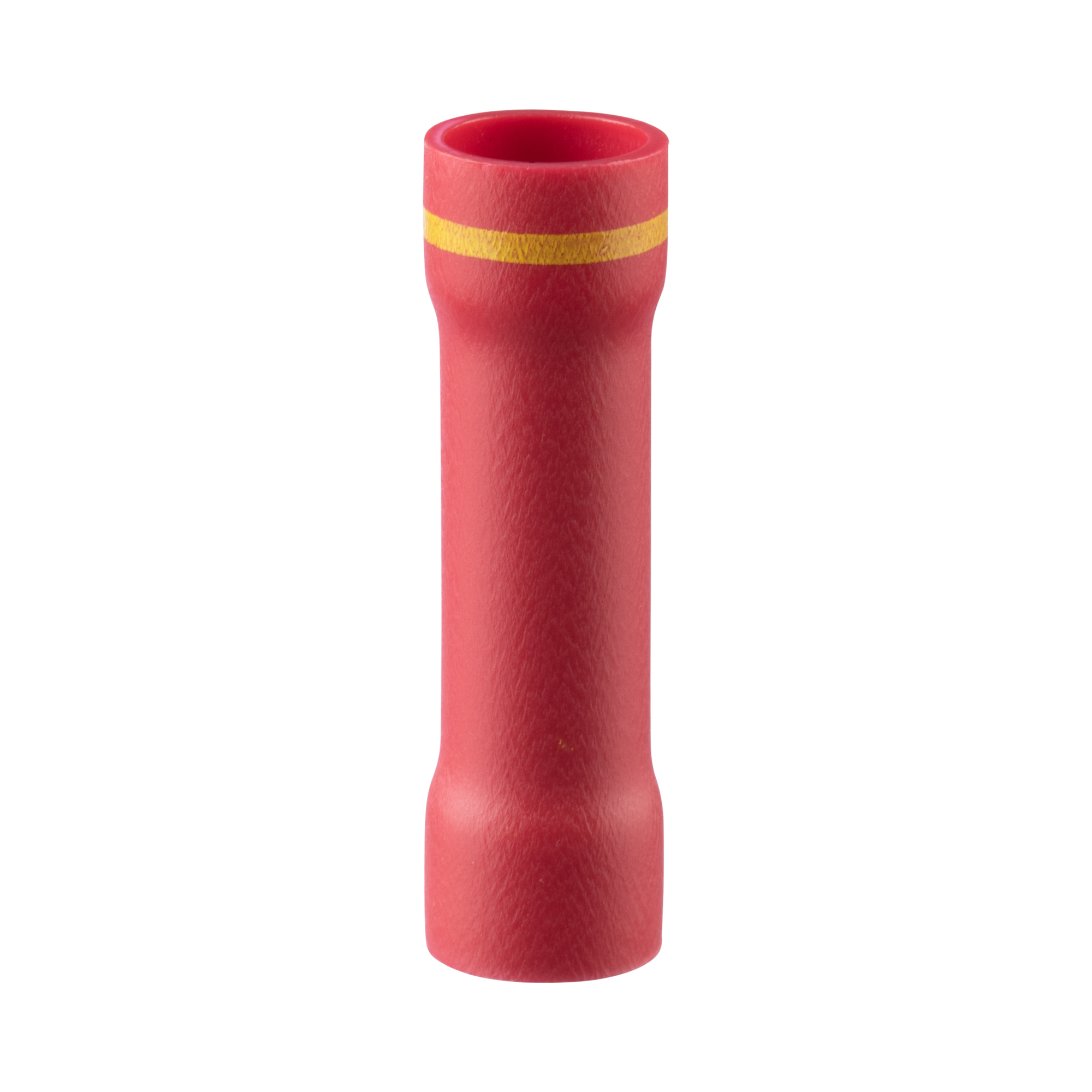 ESV8-ESV10-Q StrongHold Step Down Butt Splice, 8 AWG, 12 to 10 AWG Conductor, 1.4 in L, Beveled/Brazed/Standard Barrel, Copper, Red