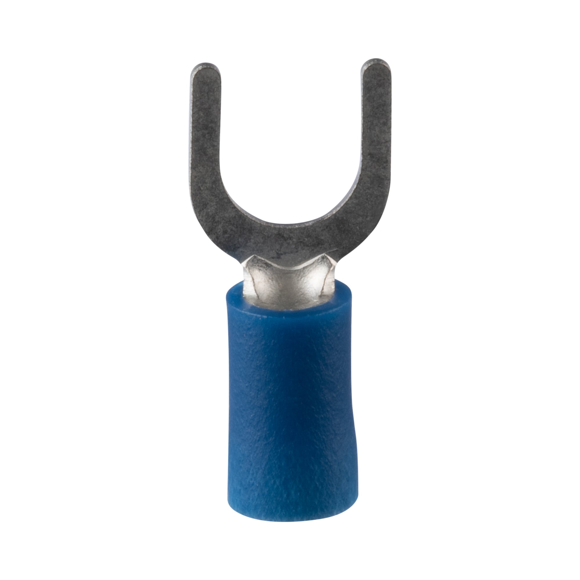 StrongHold EV14-14FB-Q Loose Piece Forks, Blue, Vinyl, 1/4" Stud, 16-14 AWG