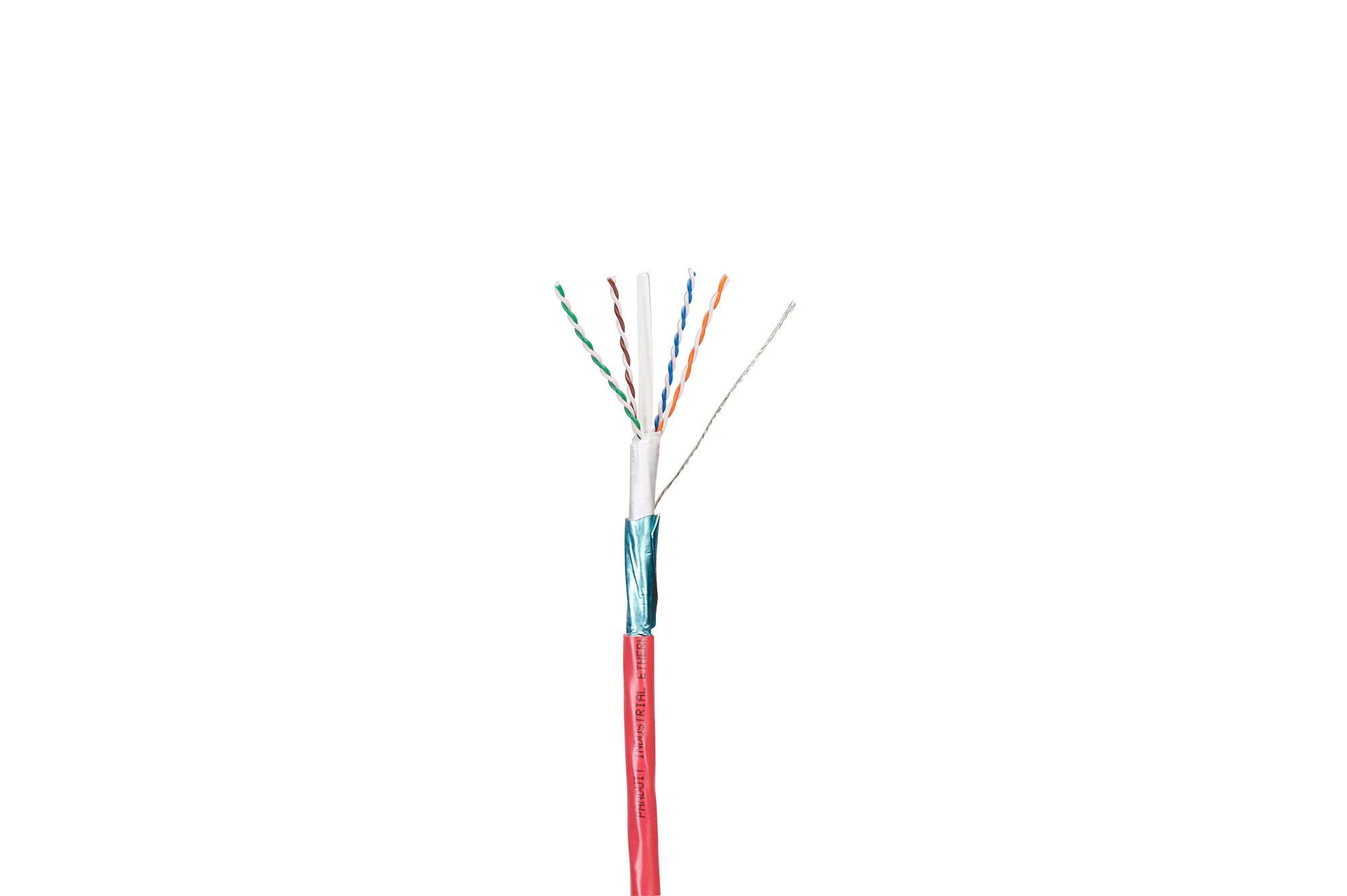 IFRH6C04BL-UG IndustrialNet Type CMX/CMR Cat 6 Oil-Resistant/UV-Resistant Copper Cable, Reel Packaging, 80 V AC, (4-pairs) 23 AWG F/UTP Solid Copper Conductor, 1000 ft L