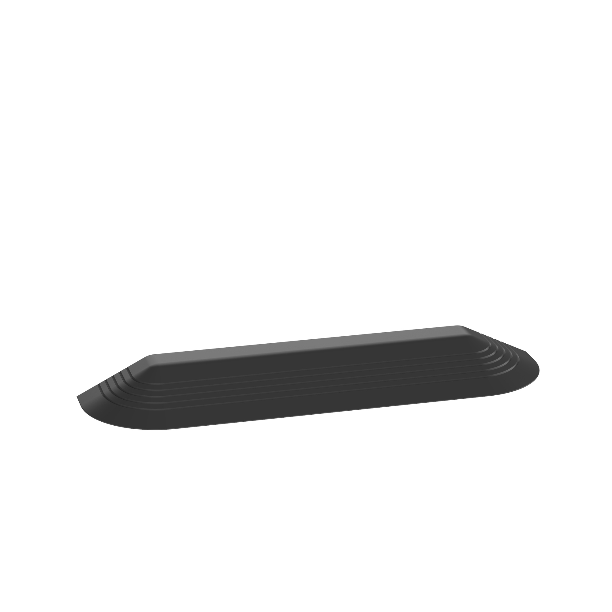 AFR4ECBL Pan-Way End Cap Fitting, For Use With PanNet and NetKey Communication System and 4-Channel Above Floor Surface Raceway System, ABS, Black