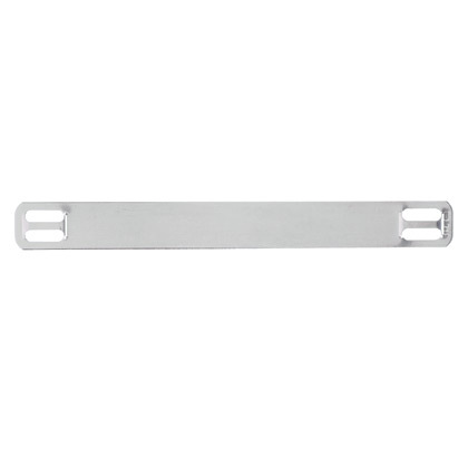 MMP350W38-CQ Marker Plate and Tag, 3-1/2 in L x 0.38 in W x 0.01 in THK, 304 Stainless Steel