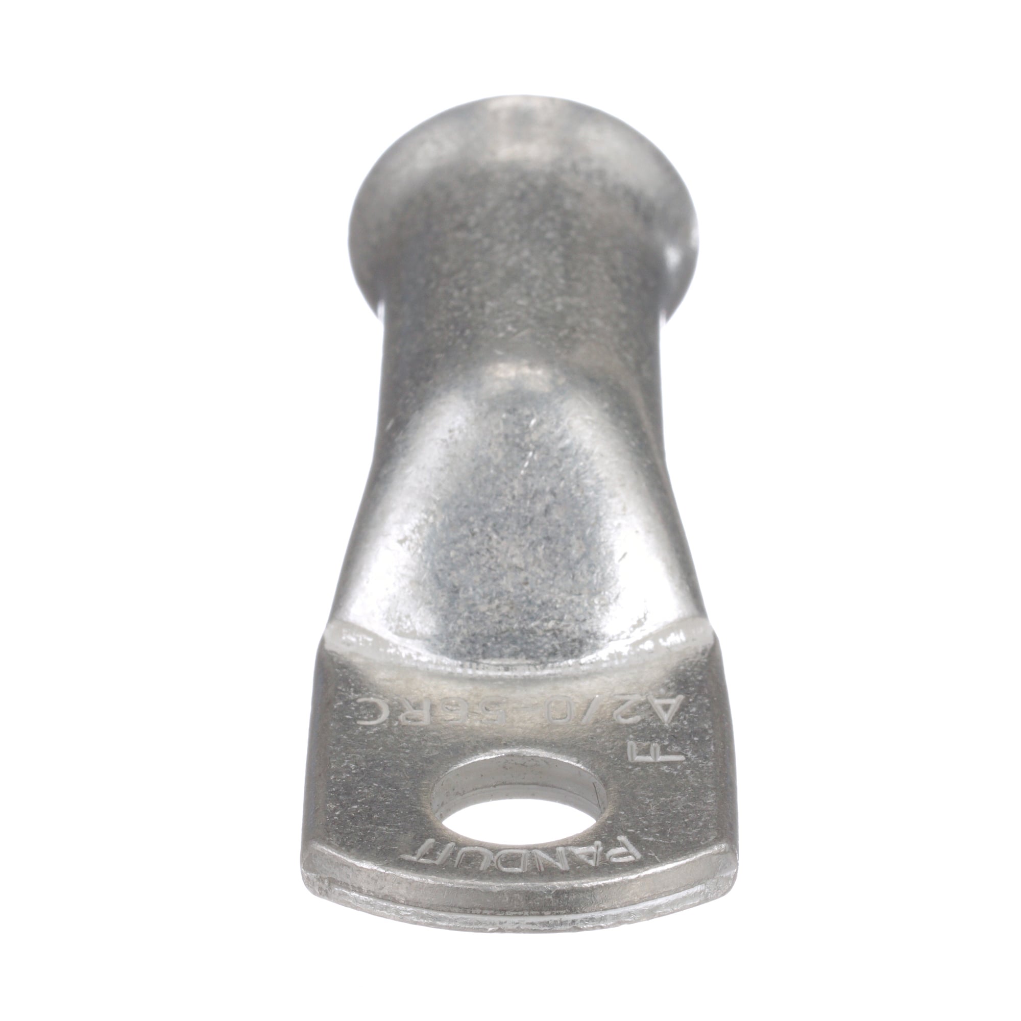 A6-38R-C Pan-Lug 1-Hole Battery Cable Lug, 6 AWG Conductor, Crimp Termination, Copper Housing