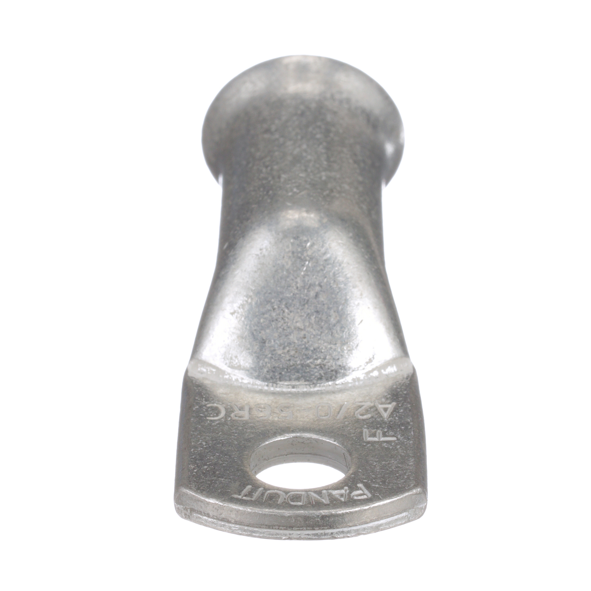A2-38R-C 1-Hole Battery Cable Lug,) 2 AWG Conductor, Crimp Termination, Copper Housing