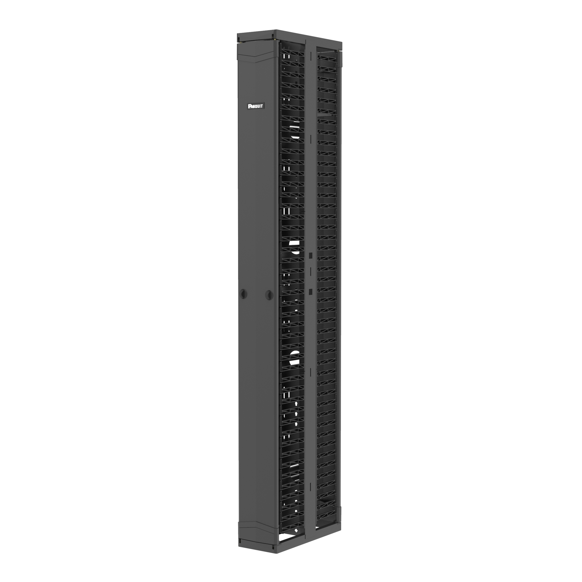 PR2VD08 PatchRunner 2 Dual Sided Vertical Cable Manager, 7 ft H x 8 in W x 20.7 in D, Steel