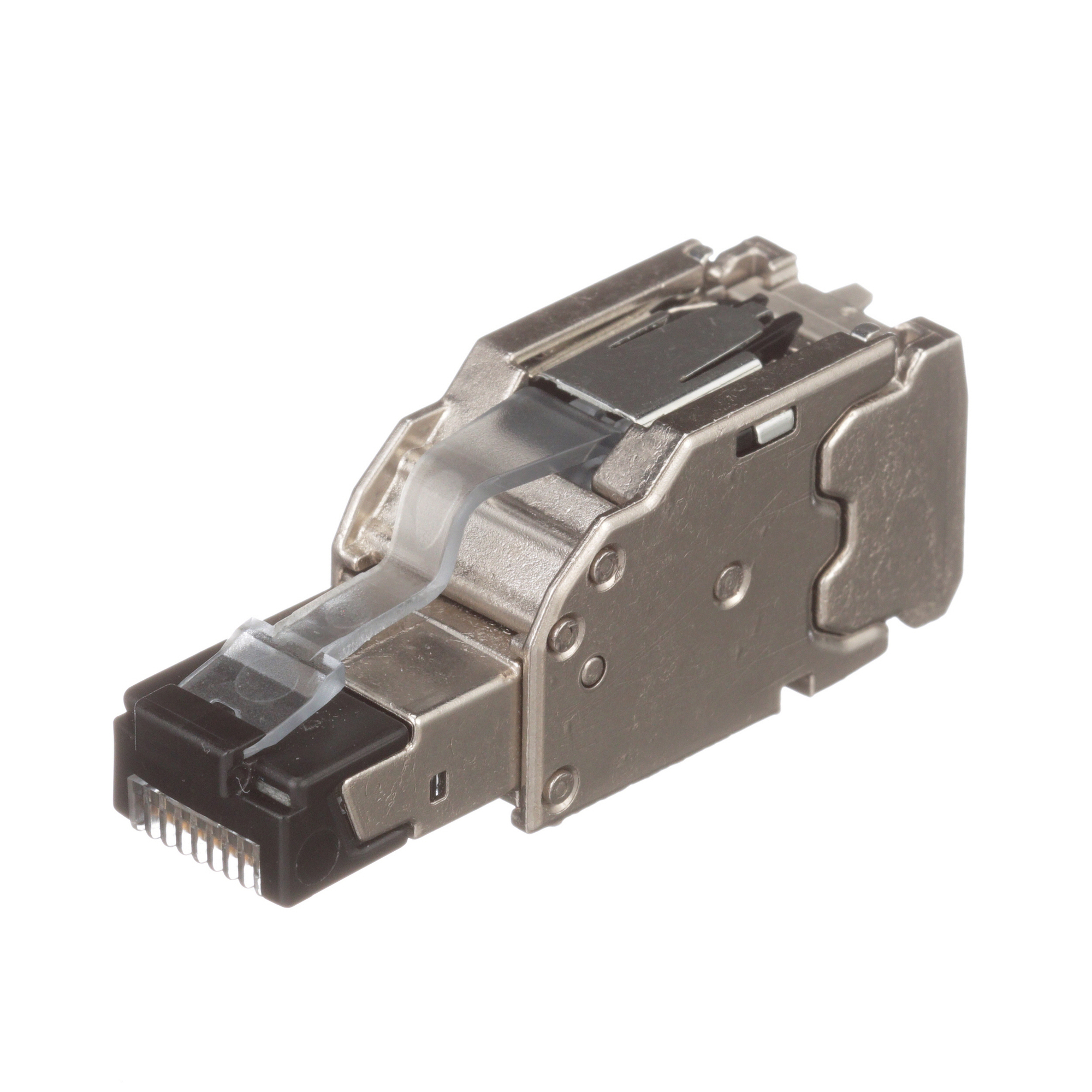 FPS6X88MTG-X PanNet IndustrialNet TX6A Mini-Com  Cat 6A Shielded 2-Piece Field Term Plug With Wire Cap, RJ-45 Conductor