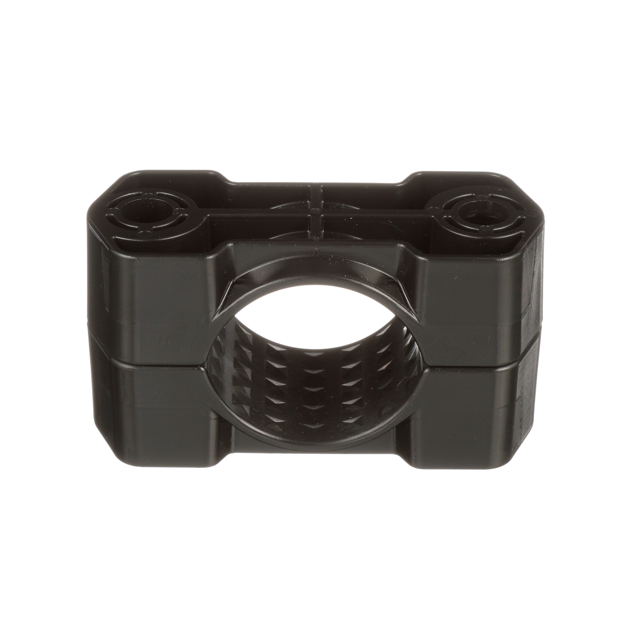 CCPL2H120135-X 2-Hole Configuration Cable Cleat, For Use With 4.72 to 5.31 in Dia Cable, Nylon, Black
