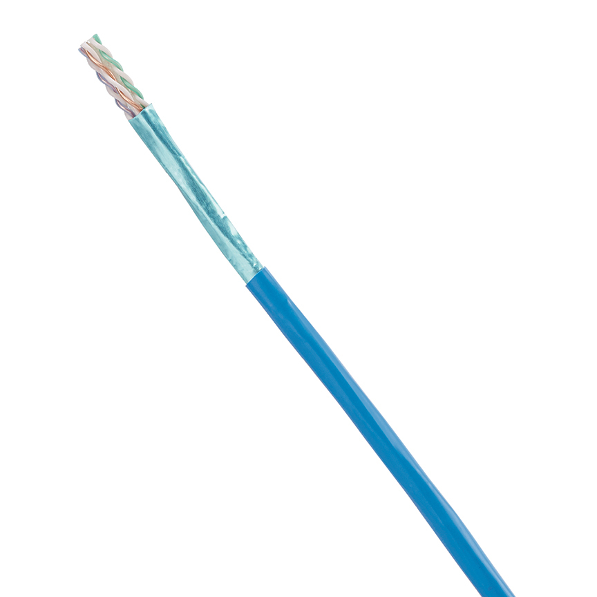 PUR6AV04BU-G PanNet TX6A 10Gig Cat 6a Riser Cable With Vari-MaTriX Technology, 80 V, (4 Pairs) 23 AWG U/UTP Solid Copper Conductor, 1000 ft L
