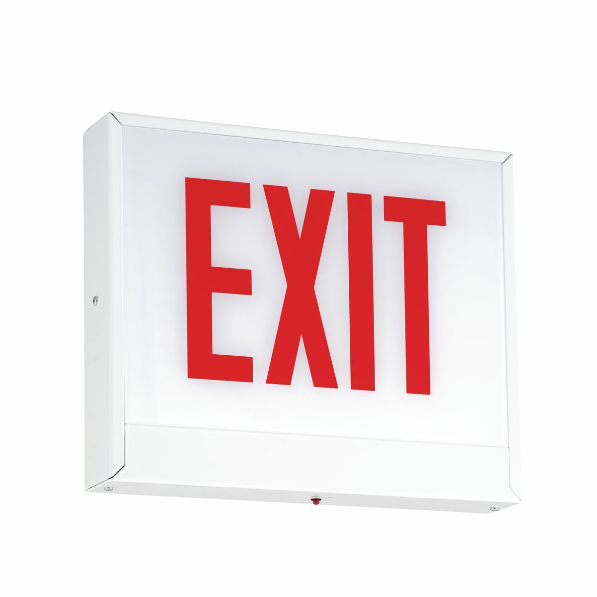 CP6-ERA Left Arrow Exit Sign Panel, For Use With Series CLS Chicago LED Steel Exit Sign, Ceiling/End/Wall Mount, Red/White