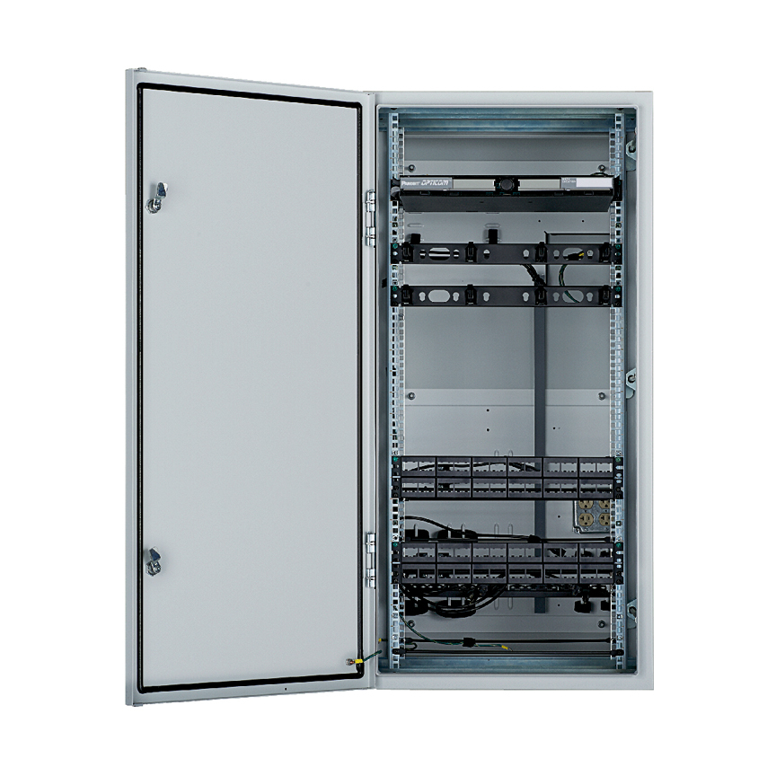ZDF48-EA IndustrialNet Pre-Configured Industrial Distribution Frame Enclosure, 72 Ports, 48.54 in H x 23.62 in W