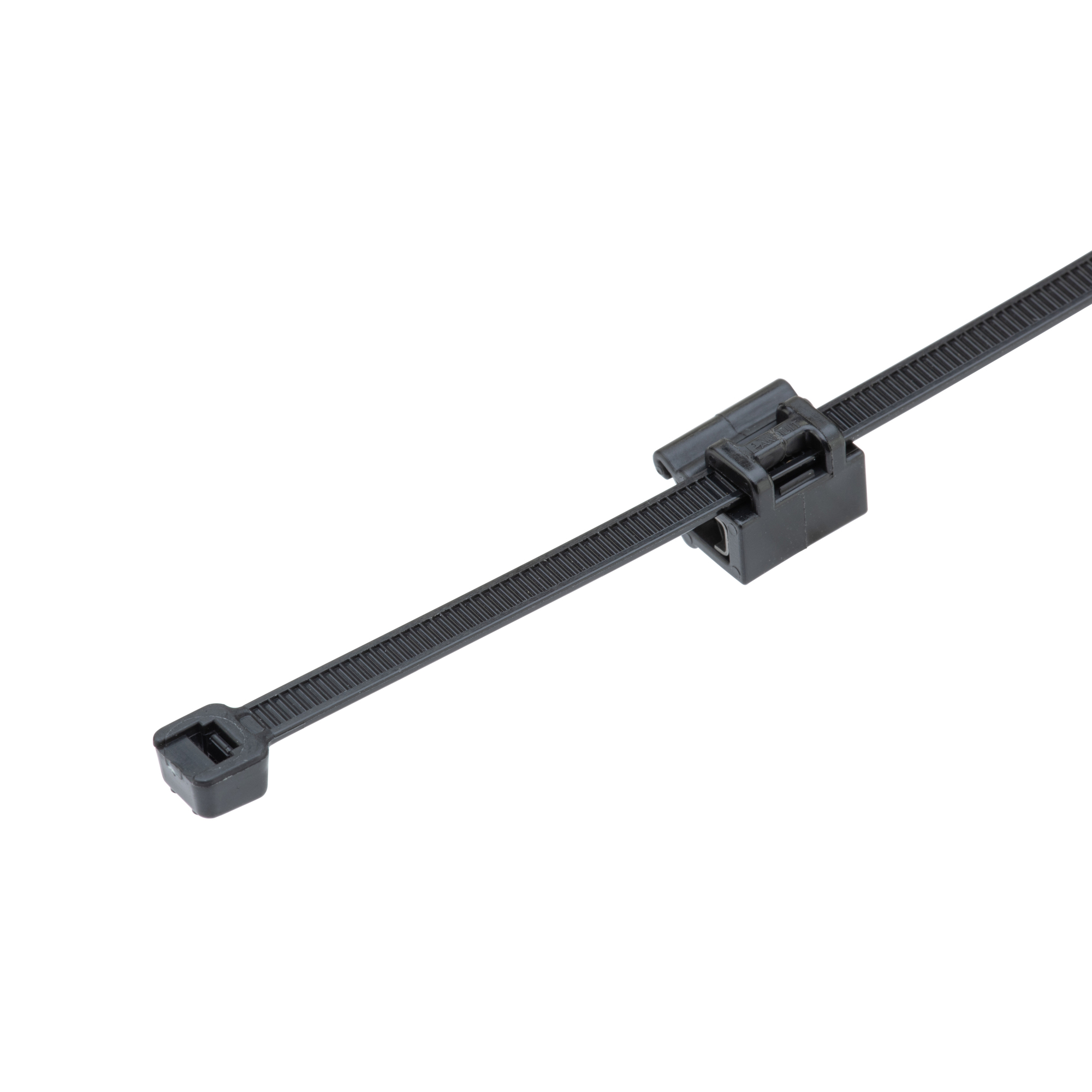 CMSB12-2S-C300 Edge Clip Mount, Surface Mounting, Heat Stabilized/Weather Resistant Nylon 6.6, Black