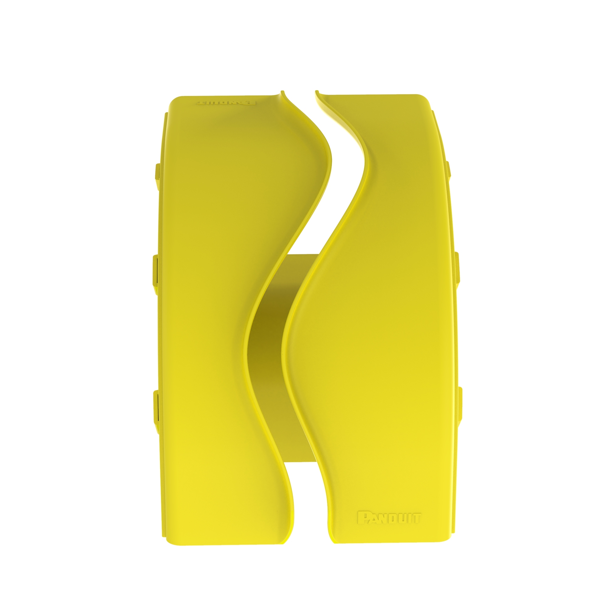 FROVRA6X4LYL Outside Vertical Angle Fitting, 7.04 in L, 7.74 in H Side Rail, 90 deg Bend, PC/ABS