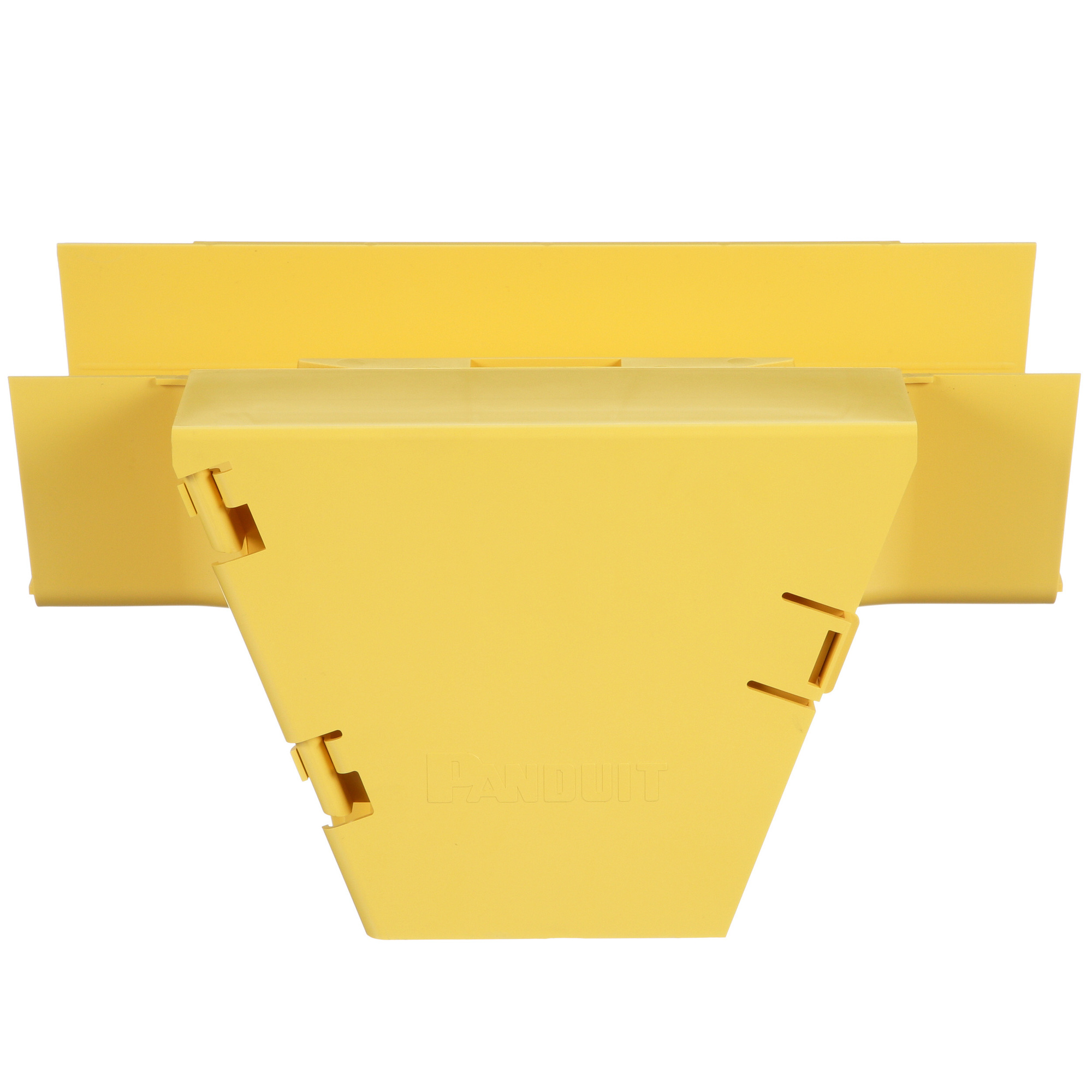 FRVT6X4LYL Vertical Tee Fitting, 90 deg Bend, For Use With FiberRunner 6 x 4 Routing System, PC/ABS, Yellow