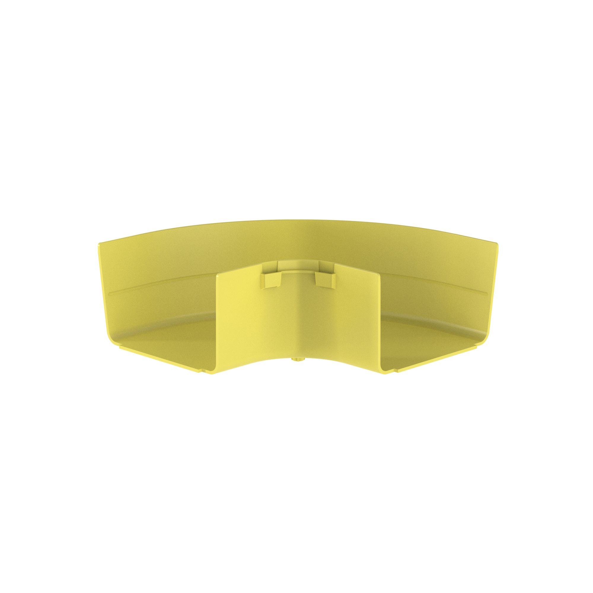 FRRA6X4LYL Horizontal Angle Fitting, 10.78 in L, 4.22 in H Side Rail, 90 deg Bend, PC/ABS