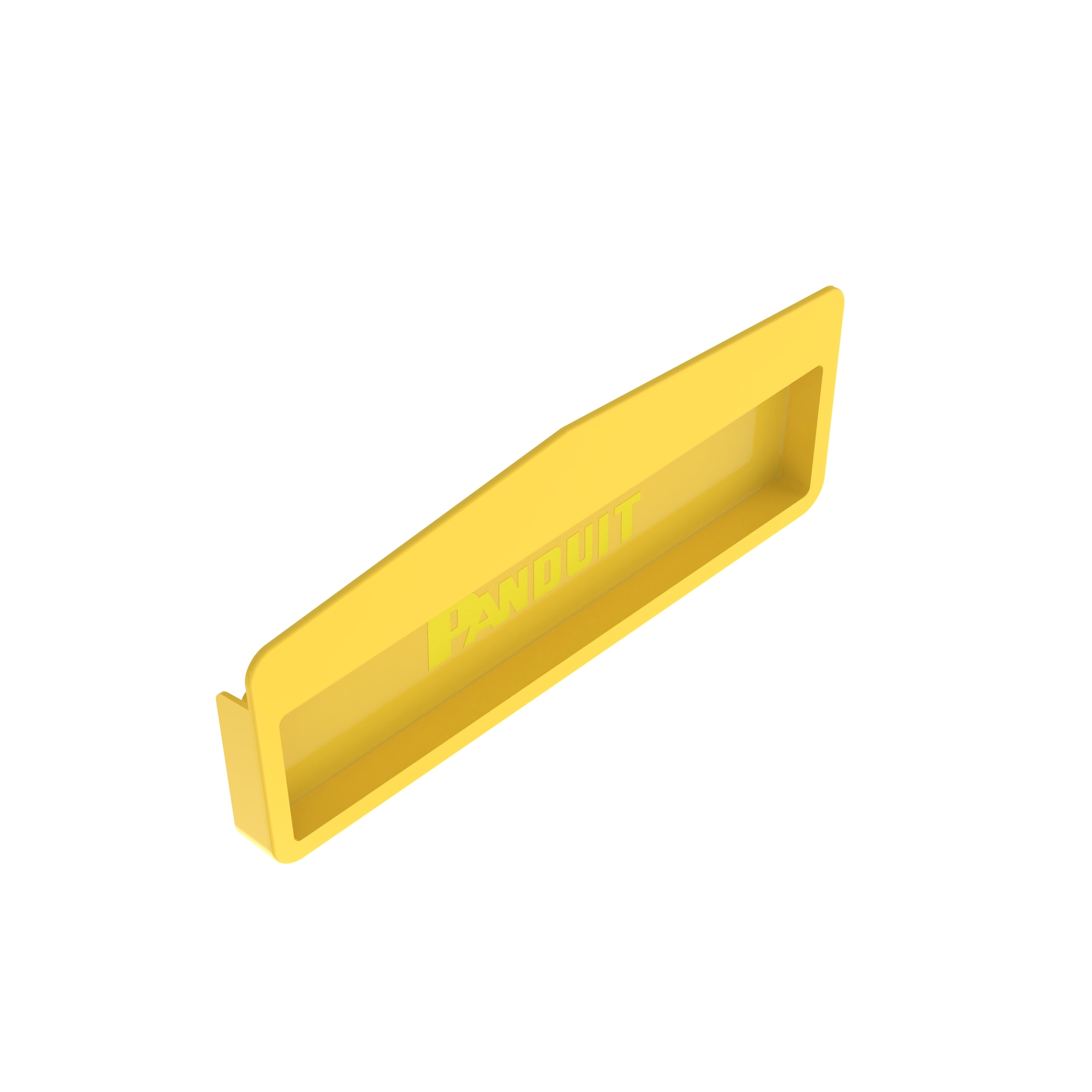 FREC12X4LYL End Cap, For Use With FiberRunner 12 x 4 Routing System, PC/ABS, Yellow