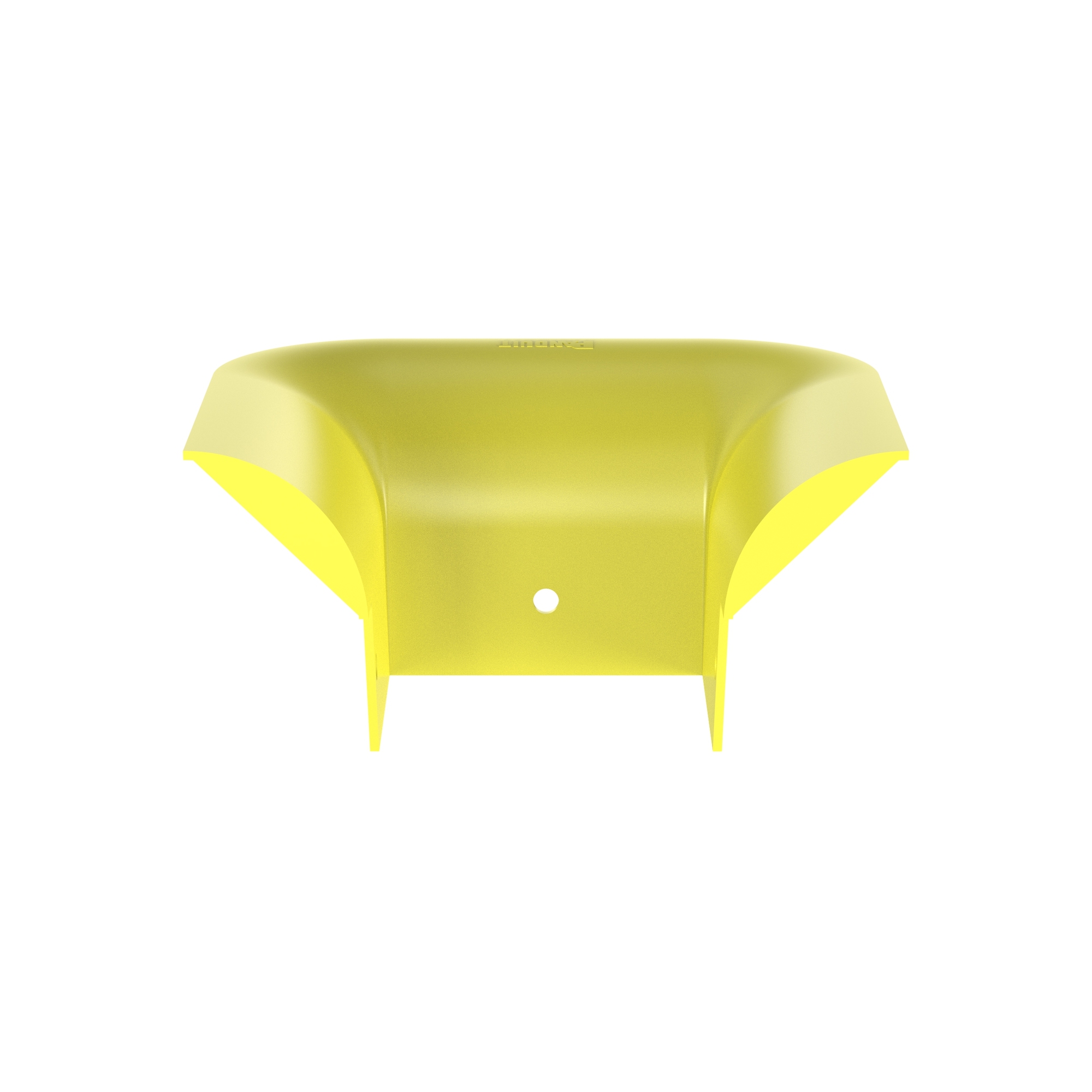FTR4X4LYL FiberRunner 3-Sided Trumpet, 2 in Bend Radius, ABS/Polycarbonate, Yellow