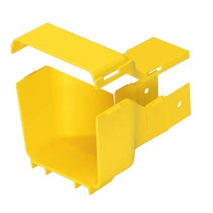 FRRF4FD2LYL Reducer and Cover, For Use With FiberRunner 4 x 4 Routing System, PC/ABS, Yellow