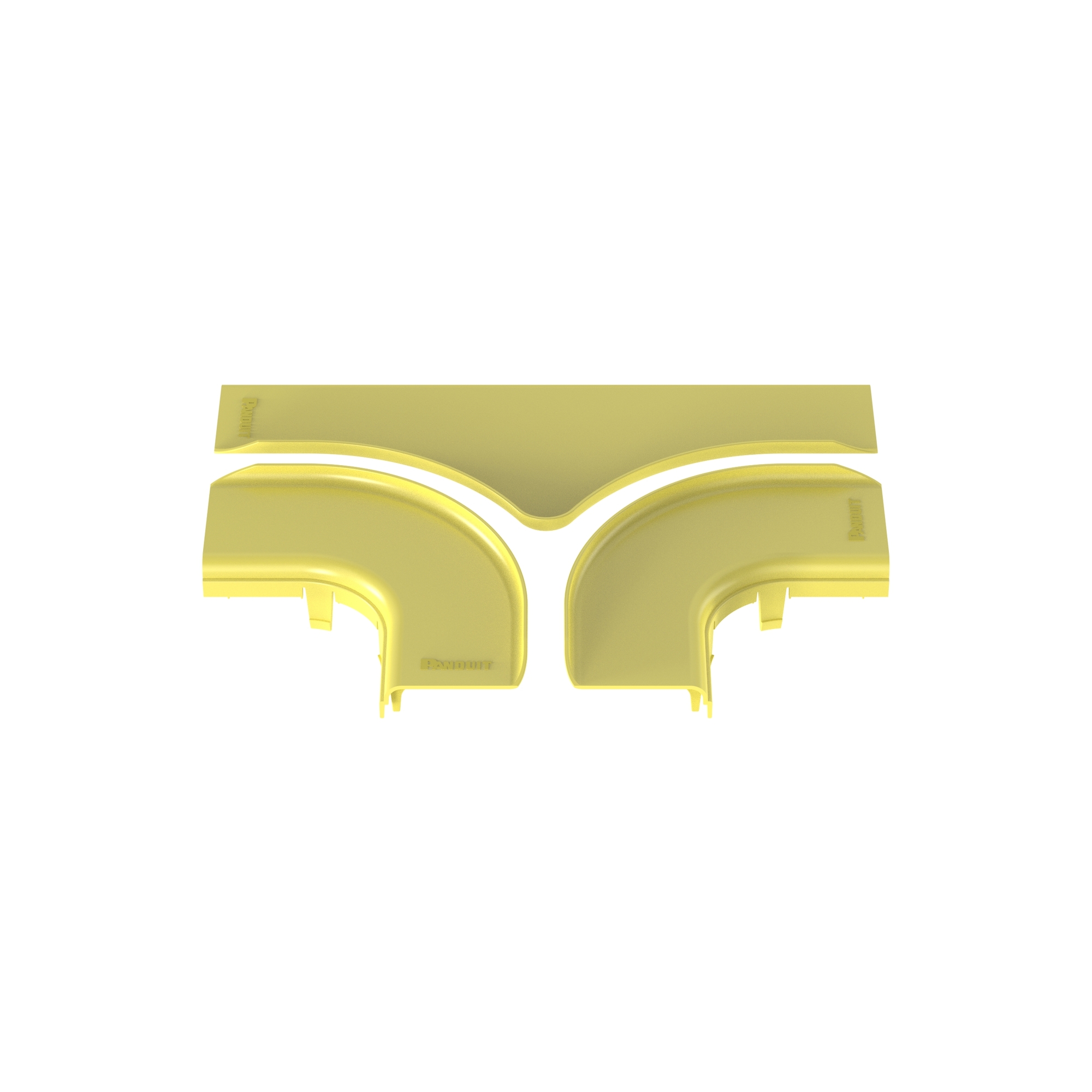 FRTSC6LYL Horizontal Tee Split Cover, 14-1/2 in W x 2.15 in H, Polycarbonate, Yellow