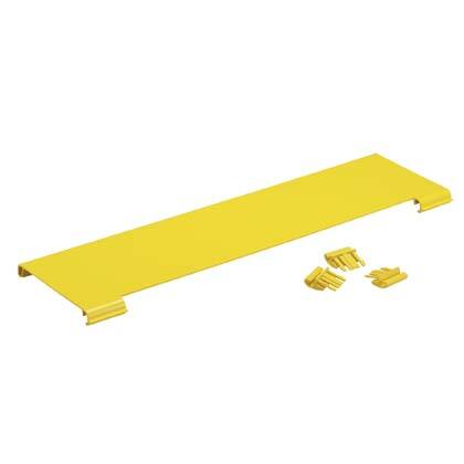 FRDDSHC6LYL Dual Downspout Hinge Clips, 6.77 in L x 23-1/2 in W x 0.78 in H, PC/ABS, Yellow