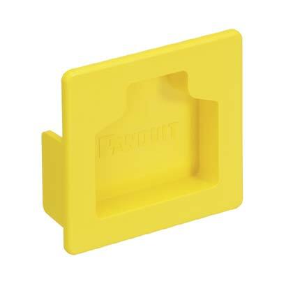 FHDEC2X2LYL End Cap, For Use With FiberRunner 2 x 2 Routing System, PC/ABS, Yellow
