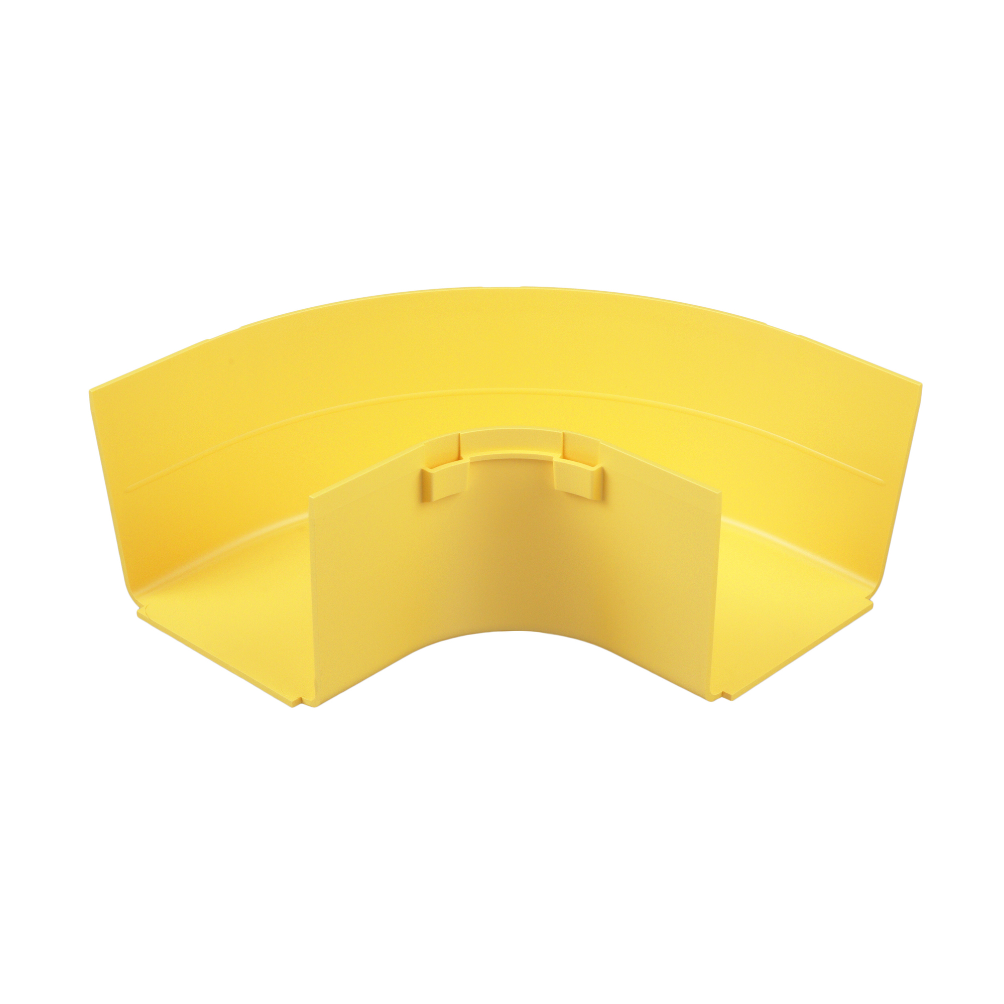 FiberRunner Horizontal Right-Angle, 90, 4x4, Yellow