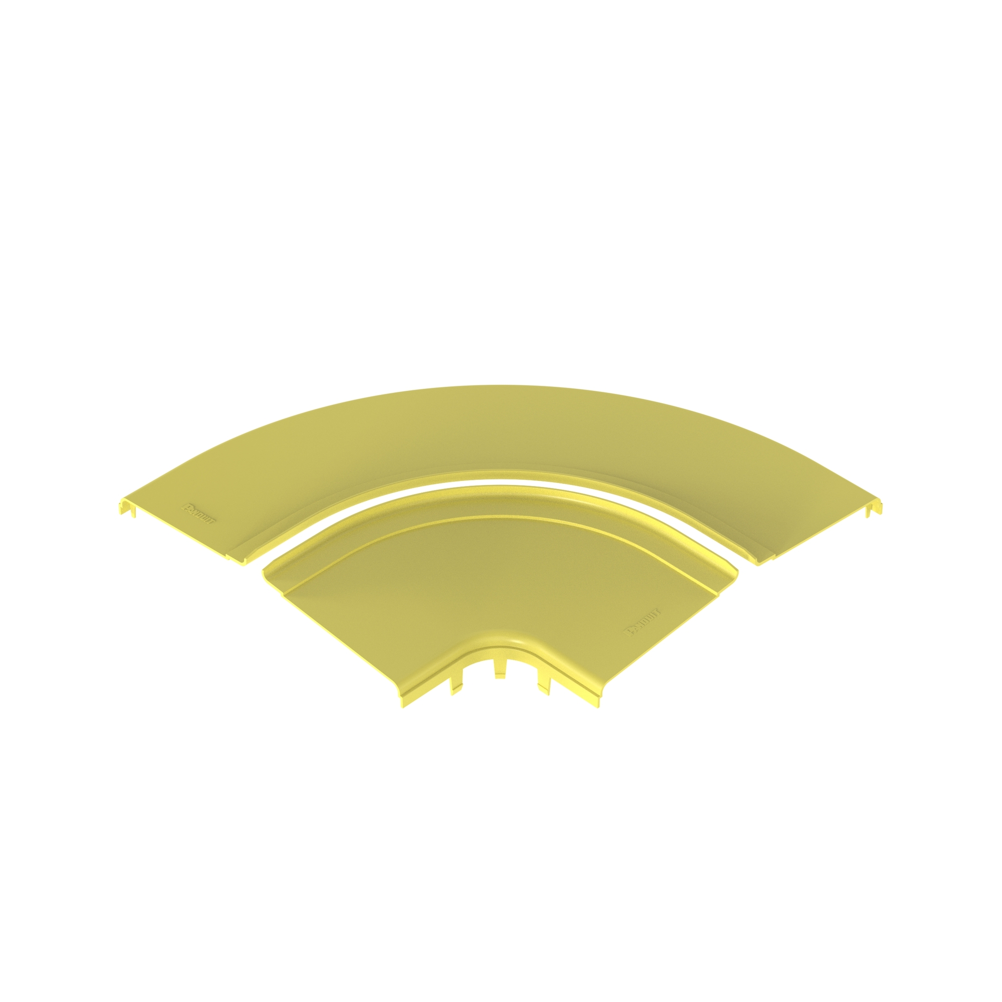 FRRASC12LYL Horizontal Right Angle Split Cover, 2.79 in H, Polycarbonate, Yellow