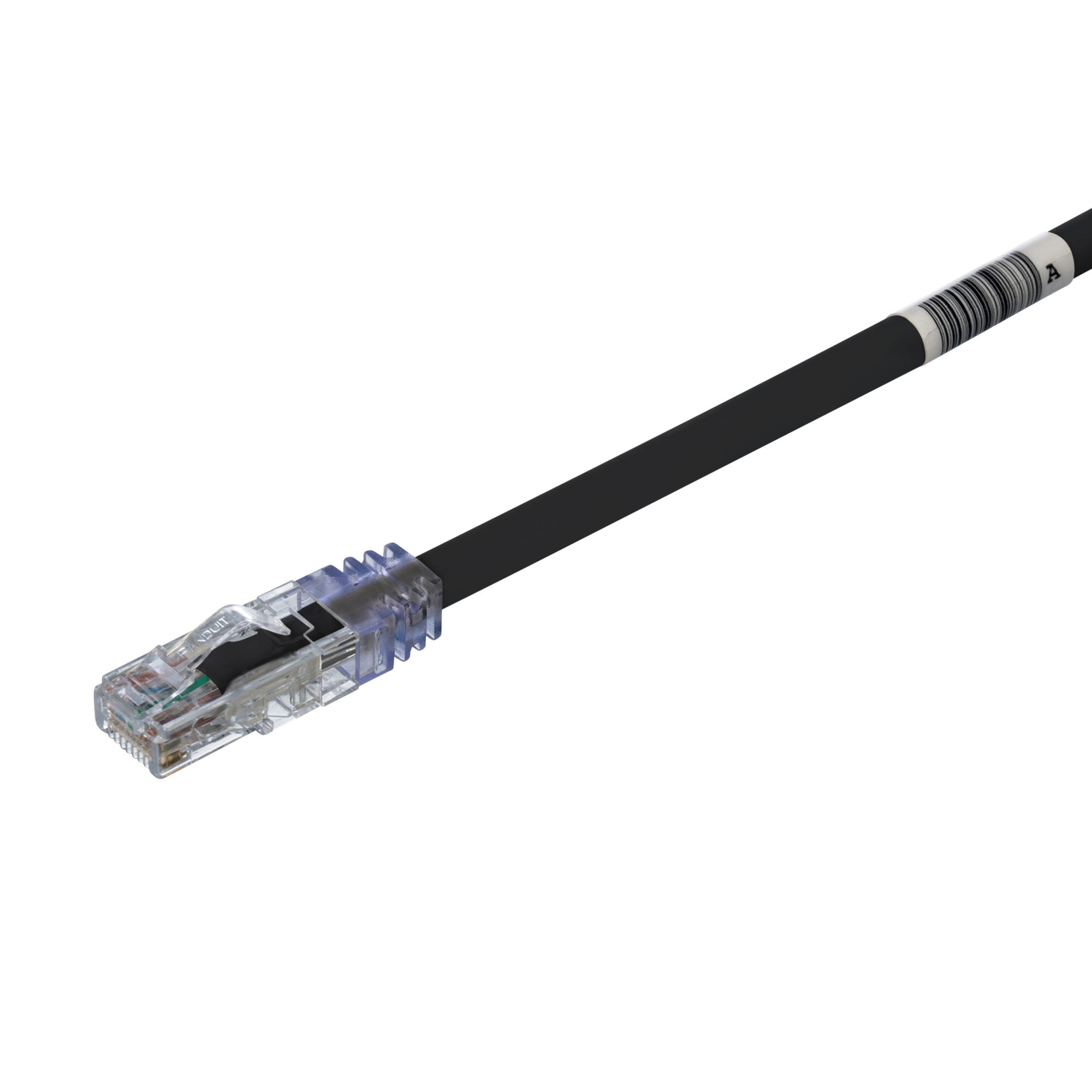 UTP6AX15BL TX6A 10Gig Pan-Net CM Rated UTP Patch Cord, Cat 6a/Class EA, 24 AWG U/UTP Solid Copper Conductor, Modular Plug Connector, 15 ft L Cord