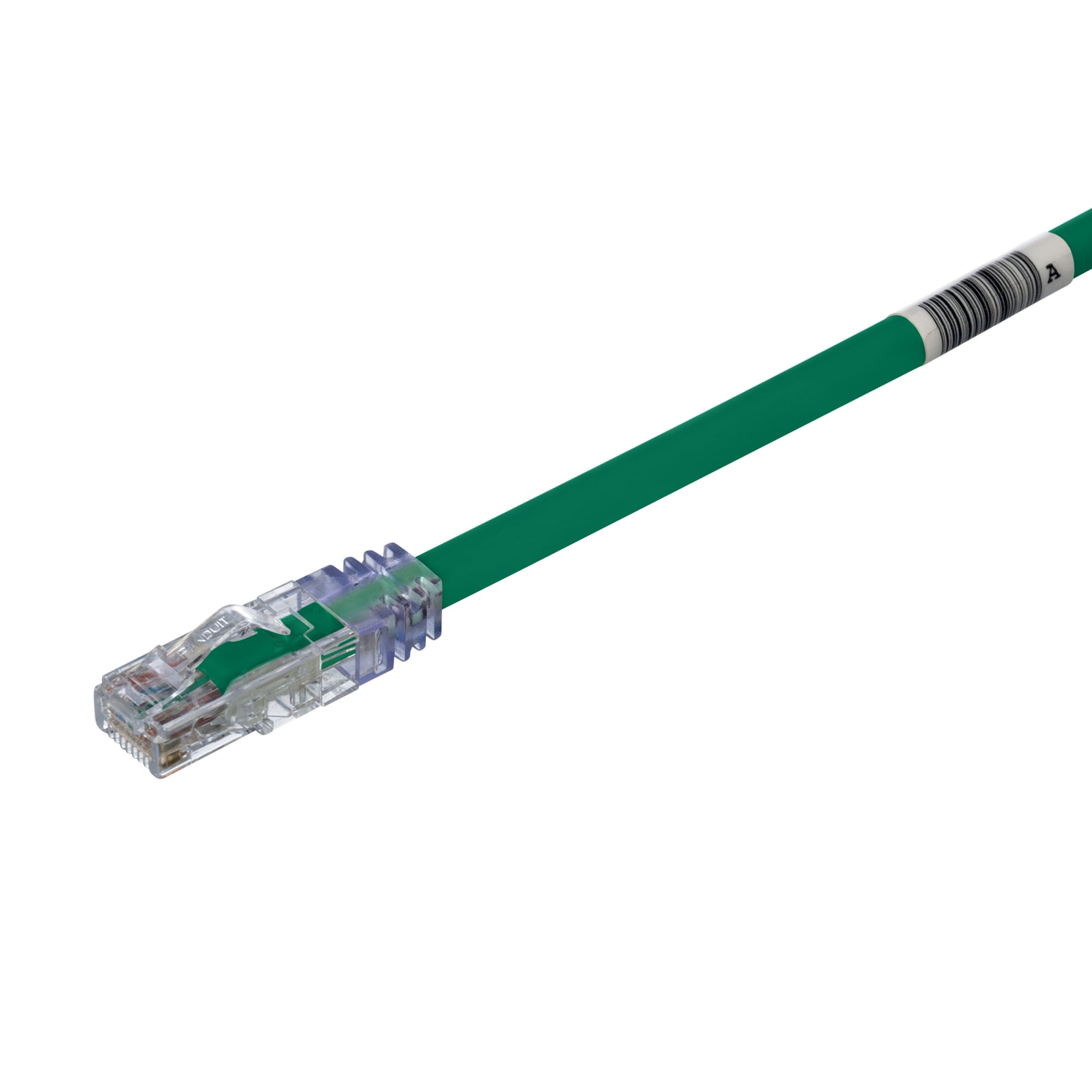 UTP6AX4GR TX6A 10Gig Pan-Net CM Rated UTP Patch Cord, Cat 6a/Class EA, 24 AWG U/UTP Solid Copper Conductor, Modular Plug Connector, 4 ft L Cord