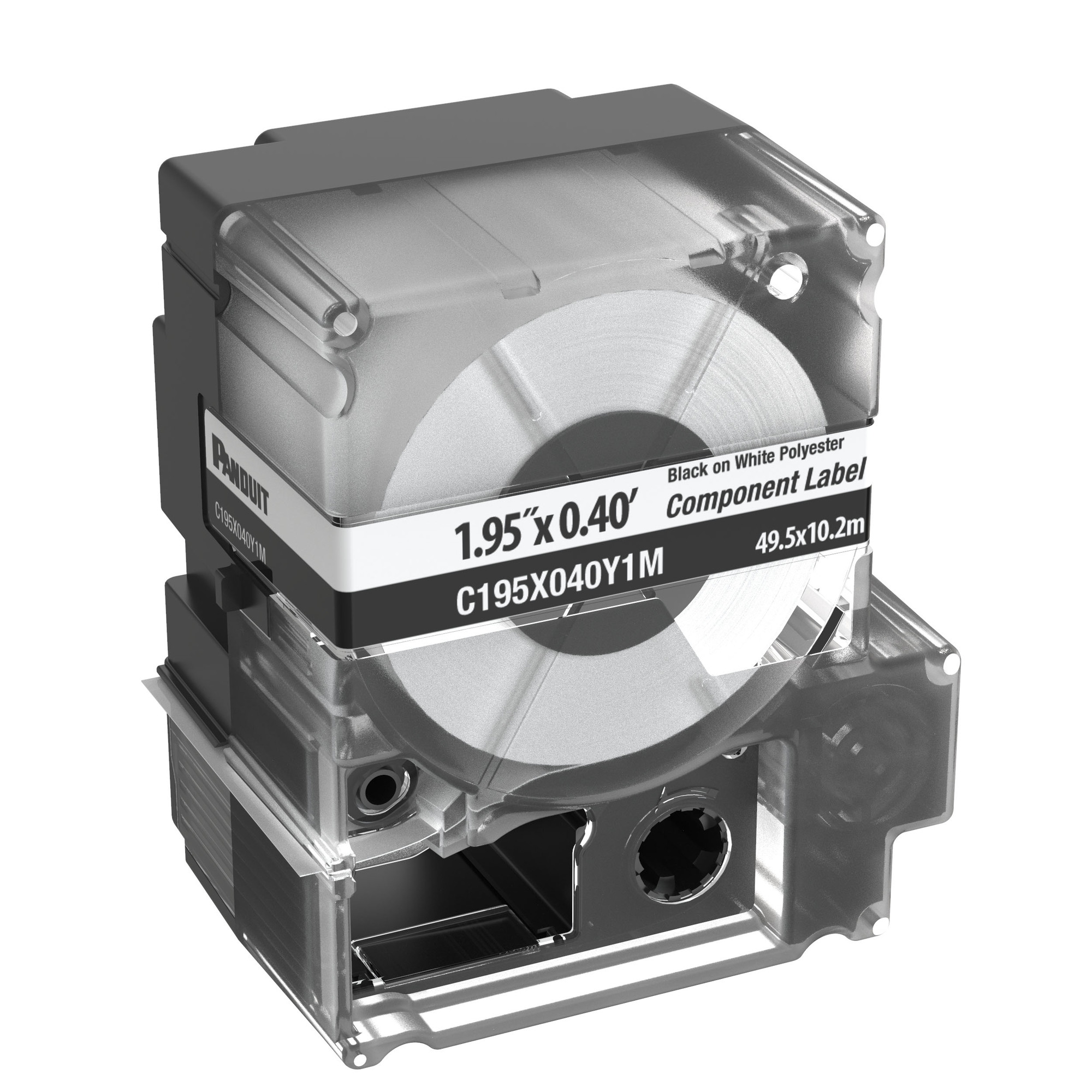 PXE C195X040Y1M MP Printer Network Component Label, Polyester, Wht, 0.4"x1.95"