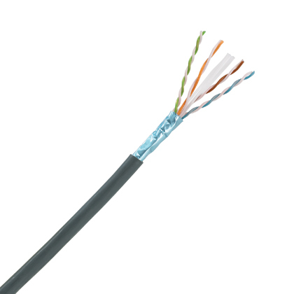 TX6A Copper Cable, Cat 6a, 23 AWG, U/UTP, Outdoor, Euroclass Fca, Black
