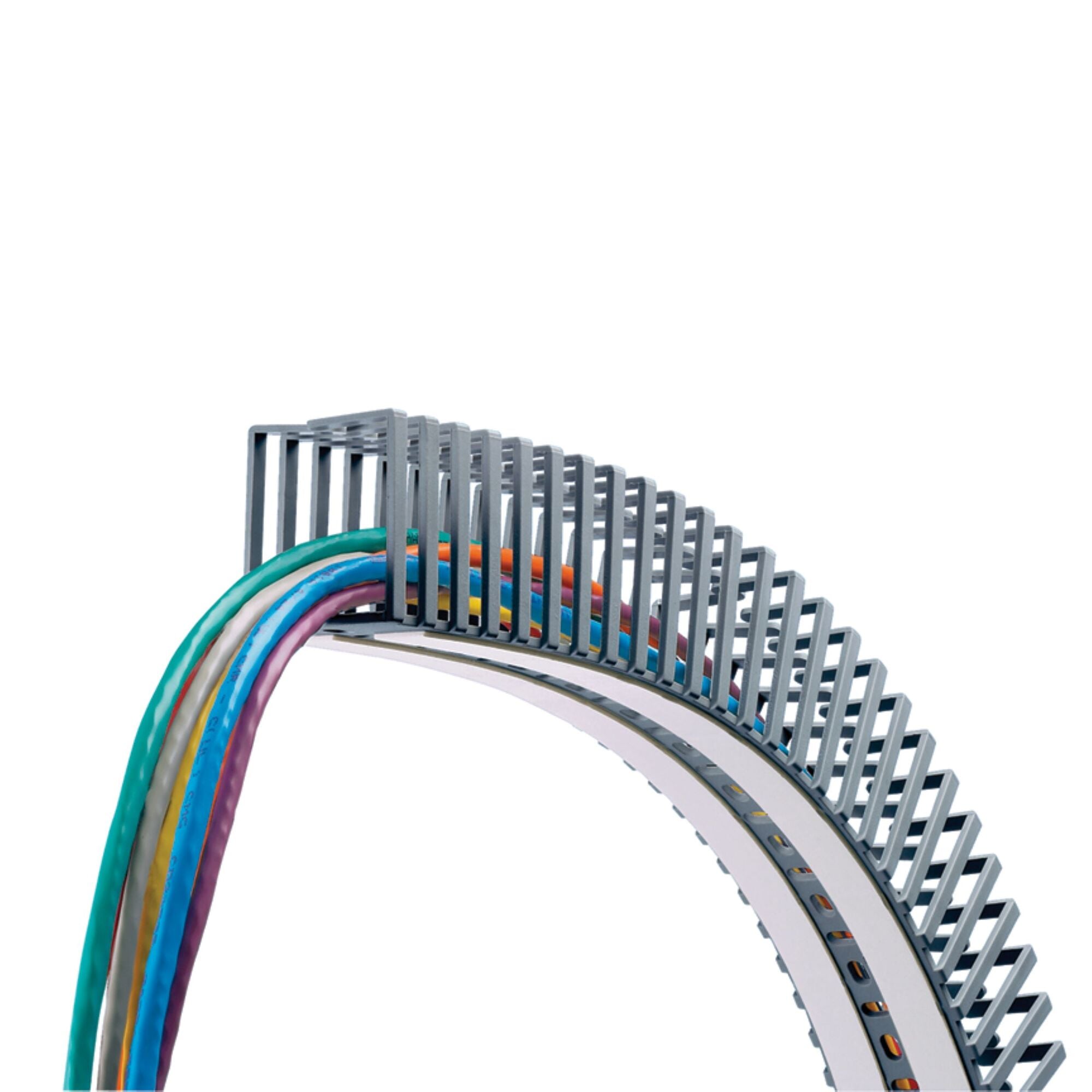 FL25X25LG-AV Flexible Wire Duct, 0.98 in W x 0.98 in D, Polypropylene