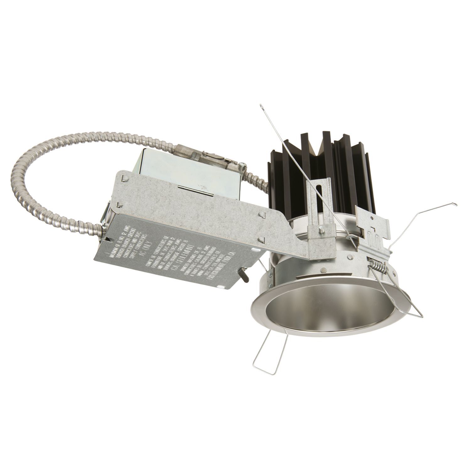 6LBM0LI 6LB 50 deg Medium Beam Round Downlight Trim, LED Lamp, For Use With 6 in LD6B Downlight and EU6B Universal Power Module, Aluminum/Polymer