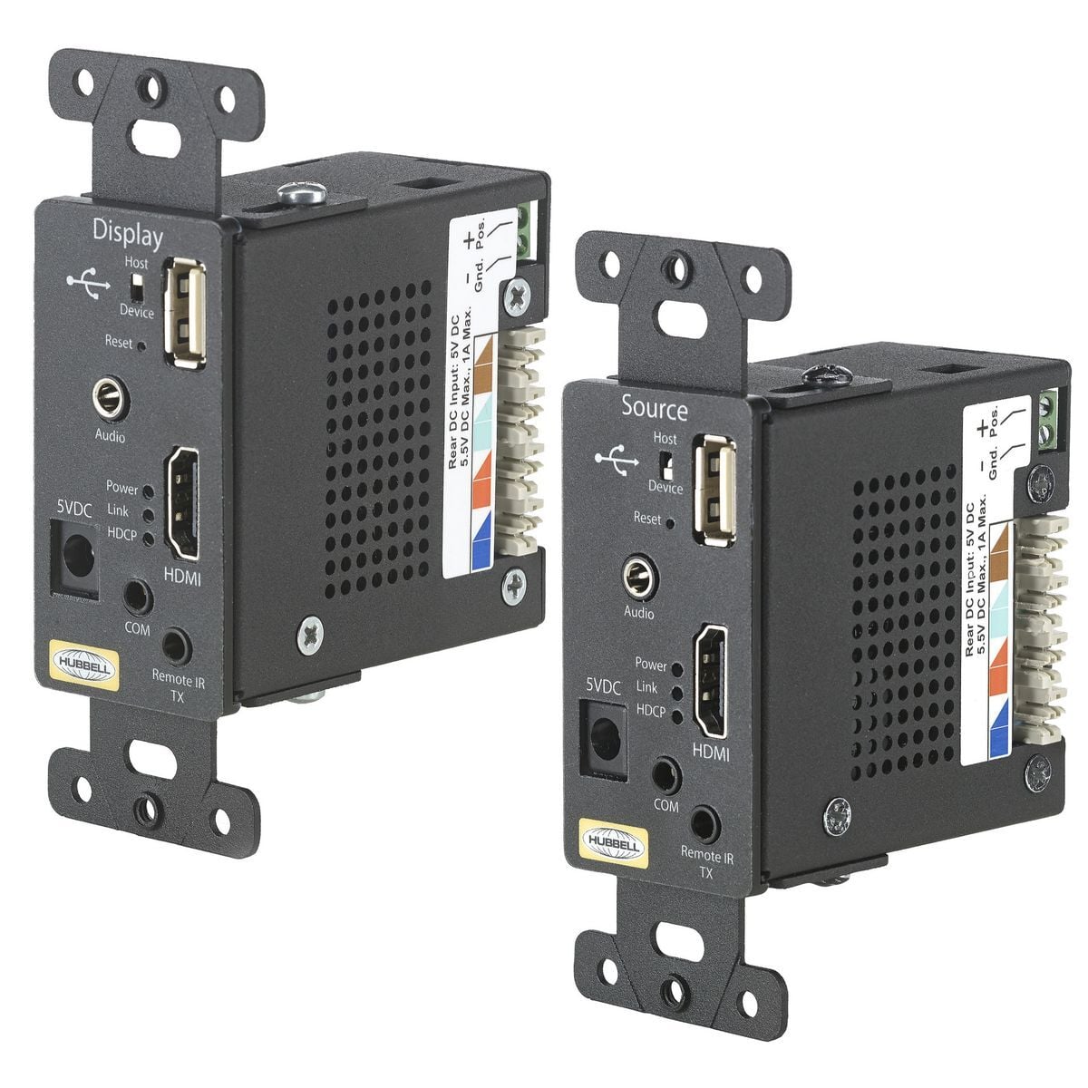 HDBaseT iSTATION ISFHD4BK 1-Gang In-Wall HDMI Extender, 328 ft, 5 V DC
