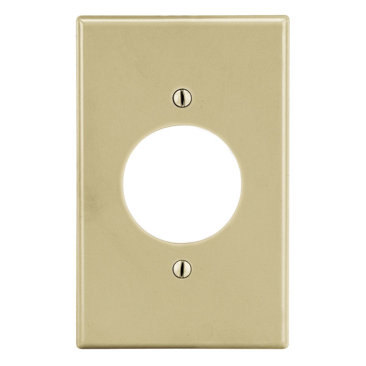 P720I Non-Metallic Standard Wall Plate, 1 Gangs, 2.88 in W x 4.63 in H, Polycarbonate Thermoplastic, Ivory