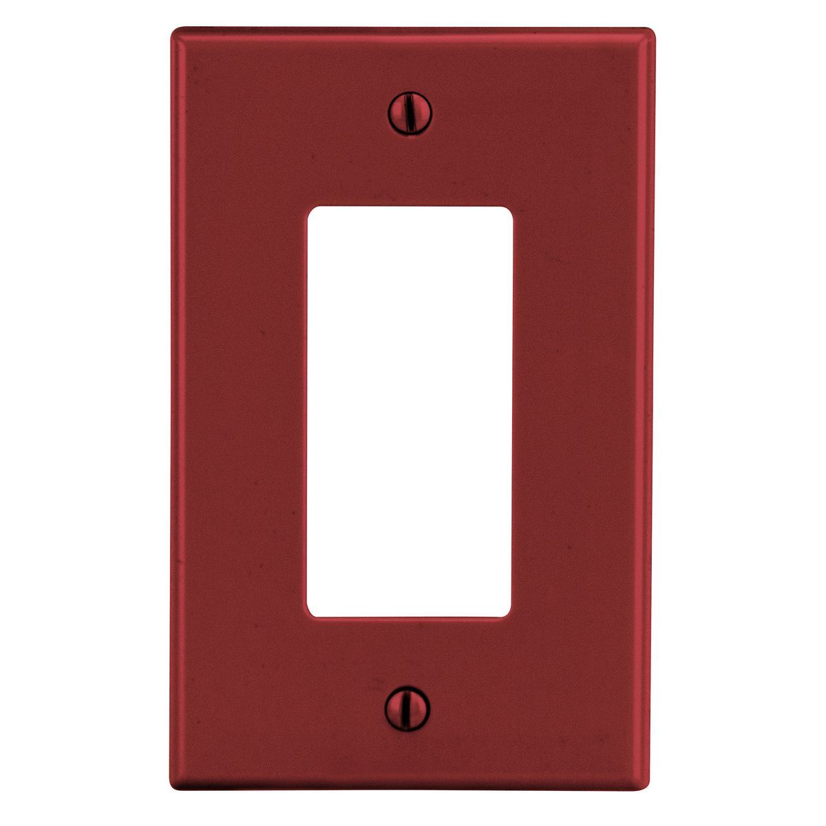 PJ26R Mid-Size Wall Plate, 1 Gangs, 3.15 in W x 4.94 in H, Polycarbonate Thermoplastic, Red