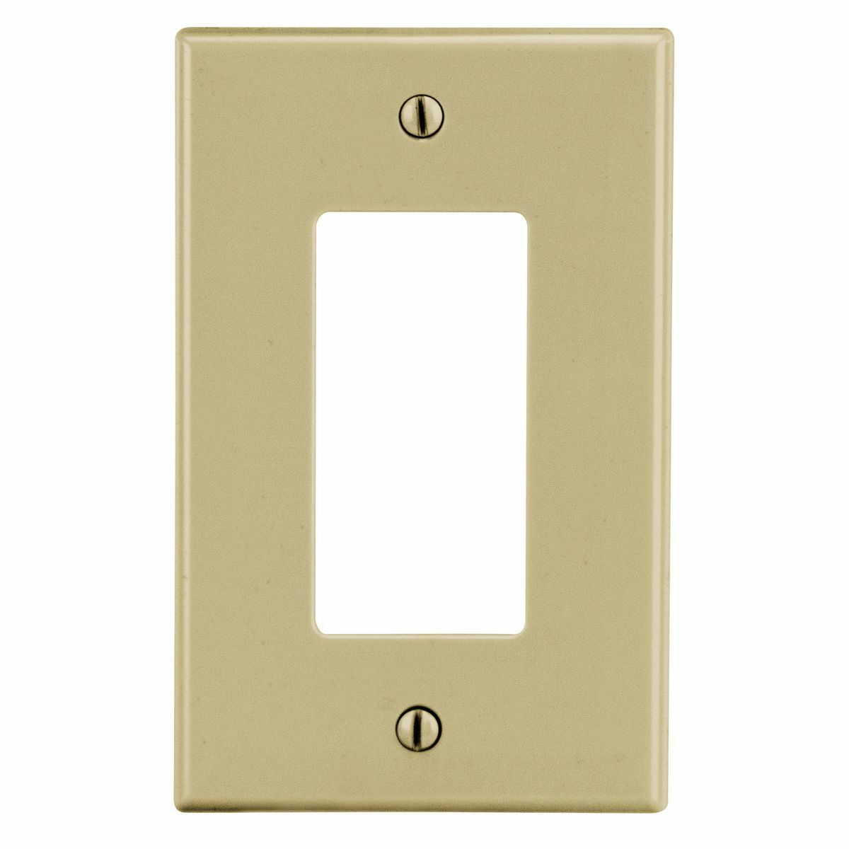 P26I Non-Metallic Rectangular Standard Wall Plate, 1 Gangs, 2.88 in W x 4.63 in H, Polycarbonate Thermoplastic, Ivory
